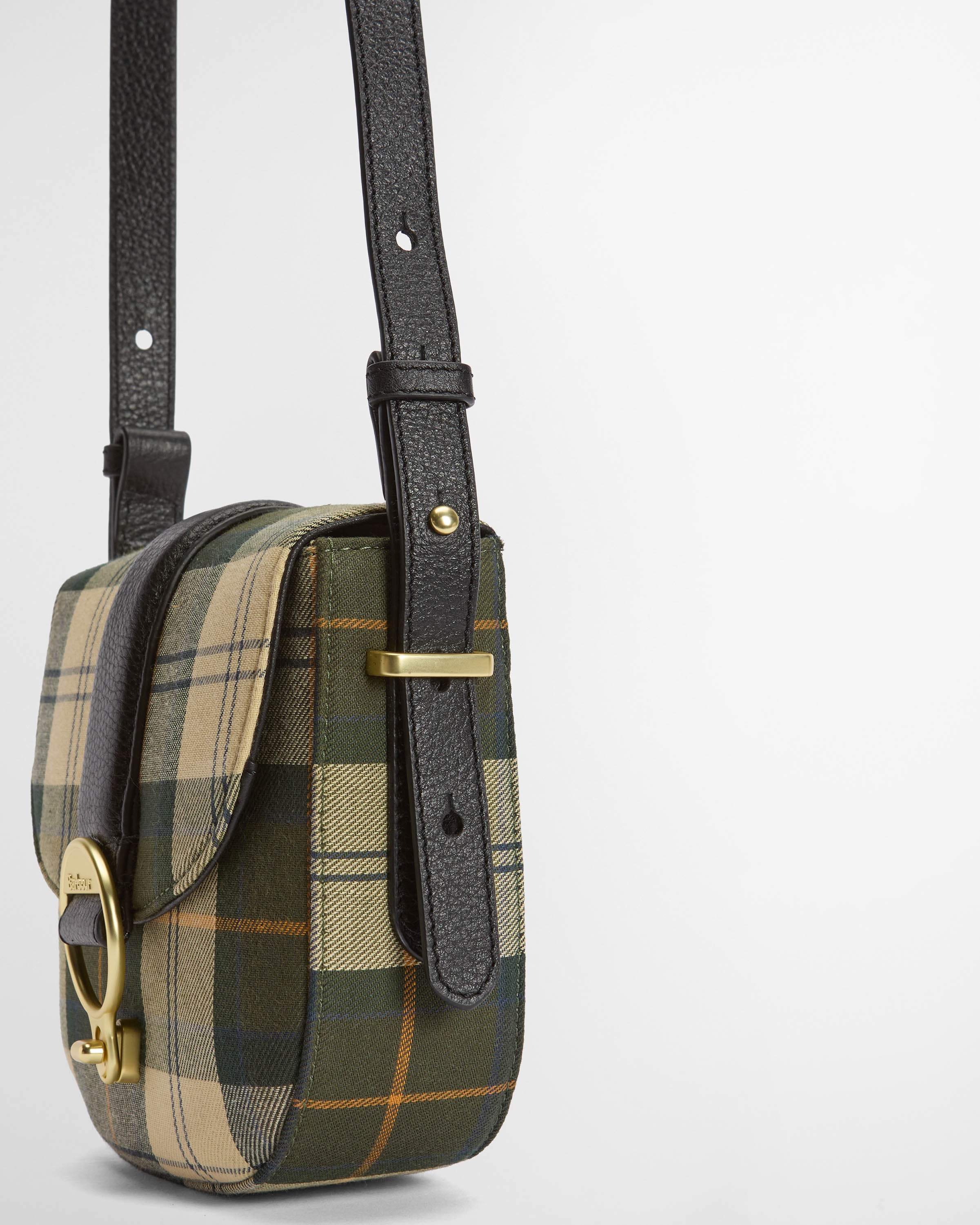 Barbour Elm Womens Tartan Crossbody Bag - Ancient Tartan - Image 5