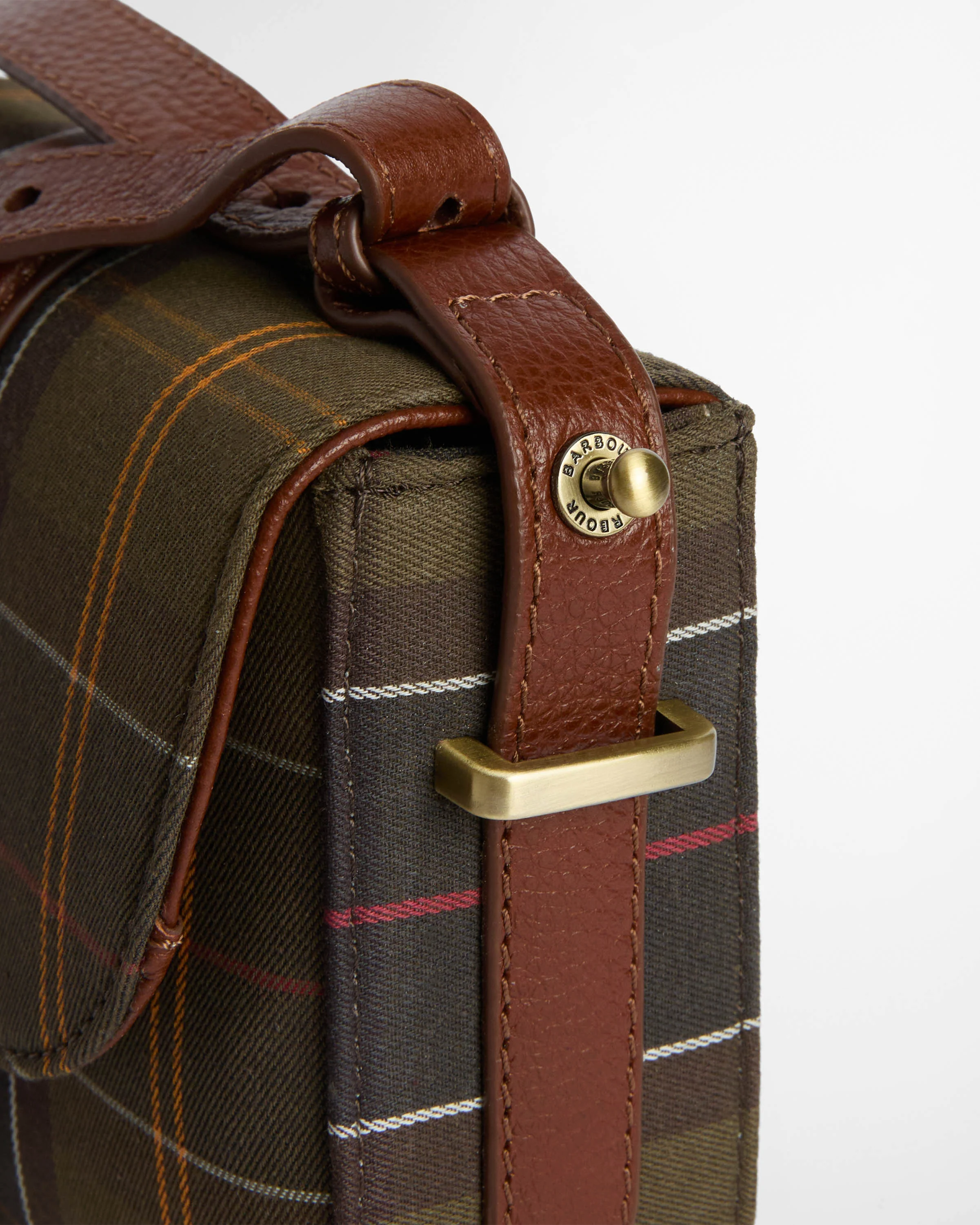Barbour Elm Womens Tartan Crossbody Bag- Classic Tartan - Image 3
