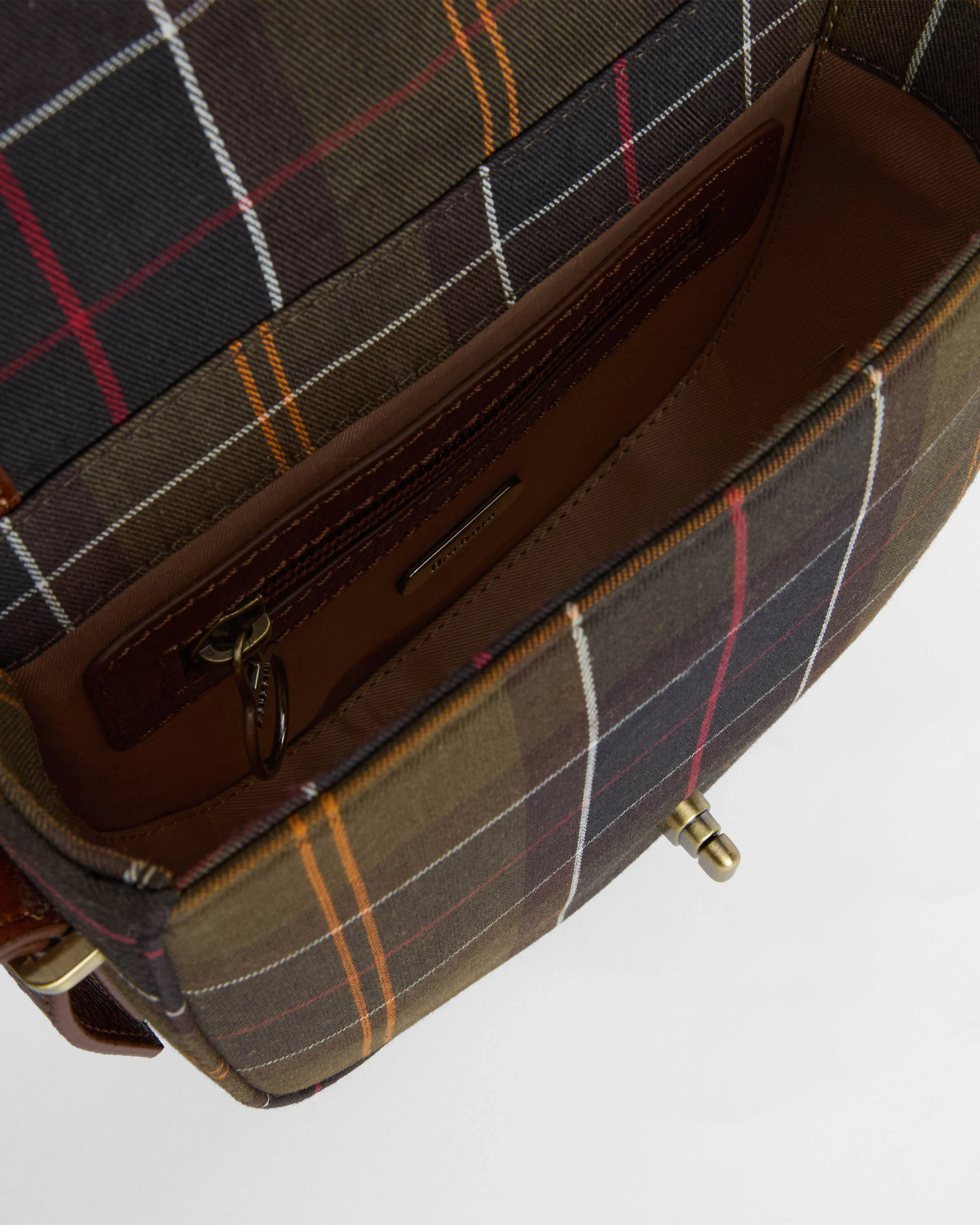 Barbour Elm Womens Tartan Crossbody Bag- Classic Tartan - Image 4