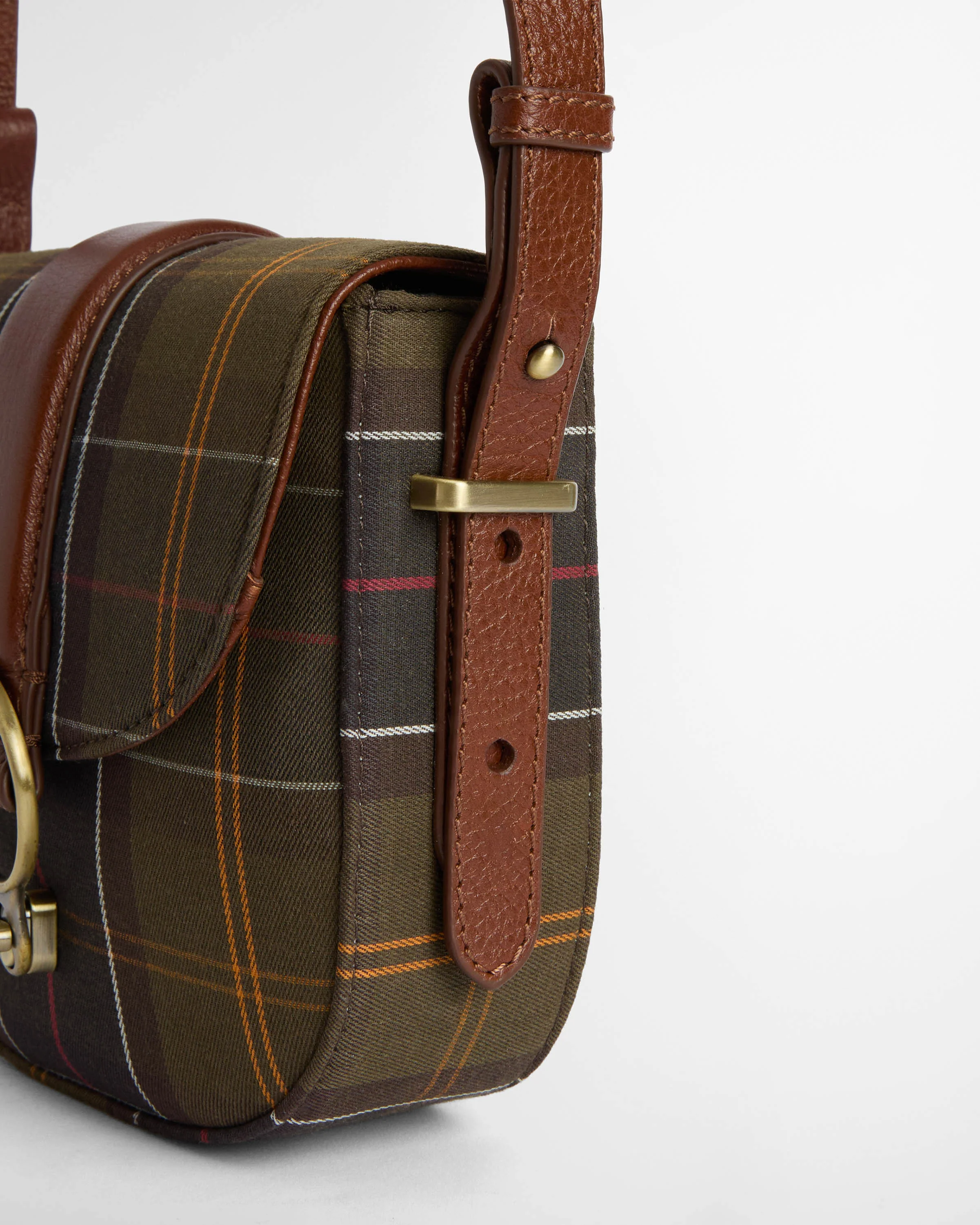 Barbour Elm Womens Tartan Crossbody Bag- Classic Tartan - Image 5