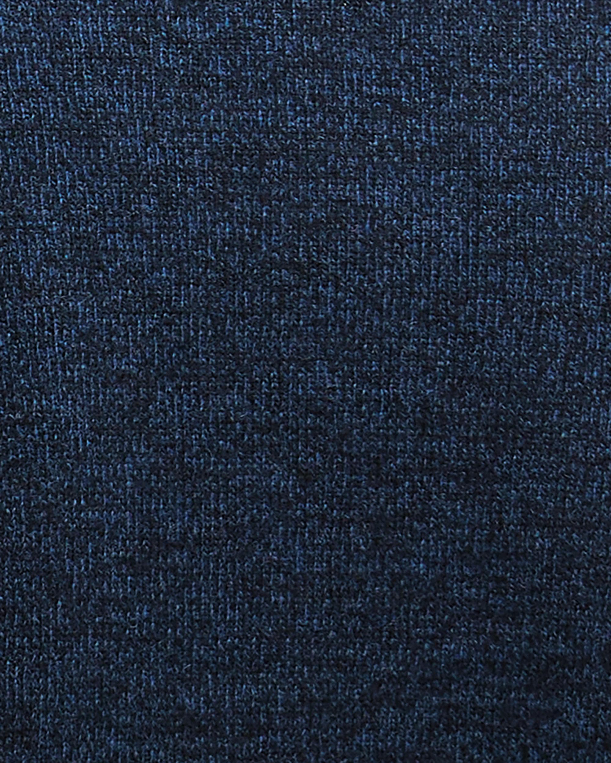 Barbour Essential Lambswool Mens Half-Zip Jumper - Navy Mix - Image 6
