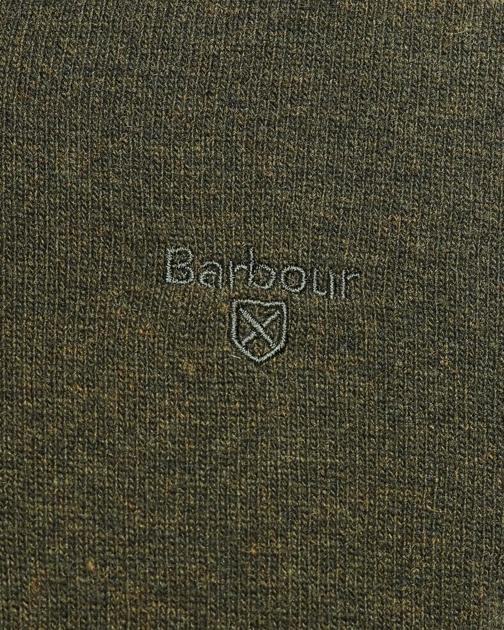 Barbour Essential Lambswool Mens V-Neck Jumper - Seaweed - Image 5
