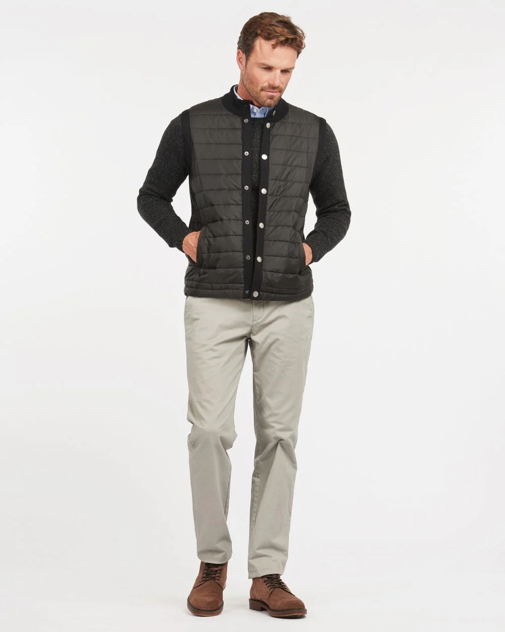 Barbour Essential Mens Gilet - Black - Image 3