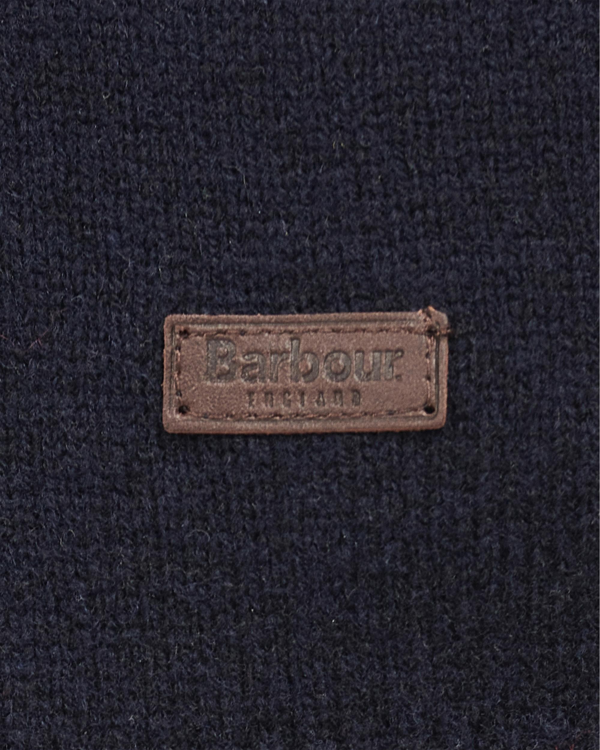 Barbour Essential Patch Mens Crew-Neck Jumper - Navy - Image 5