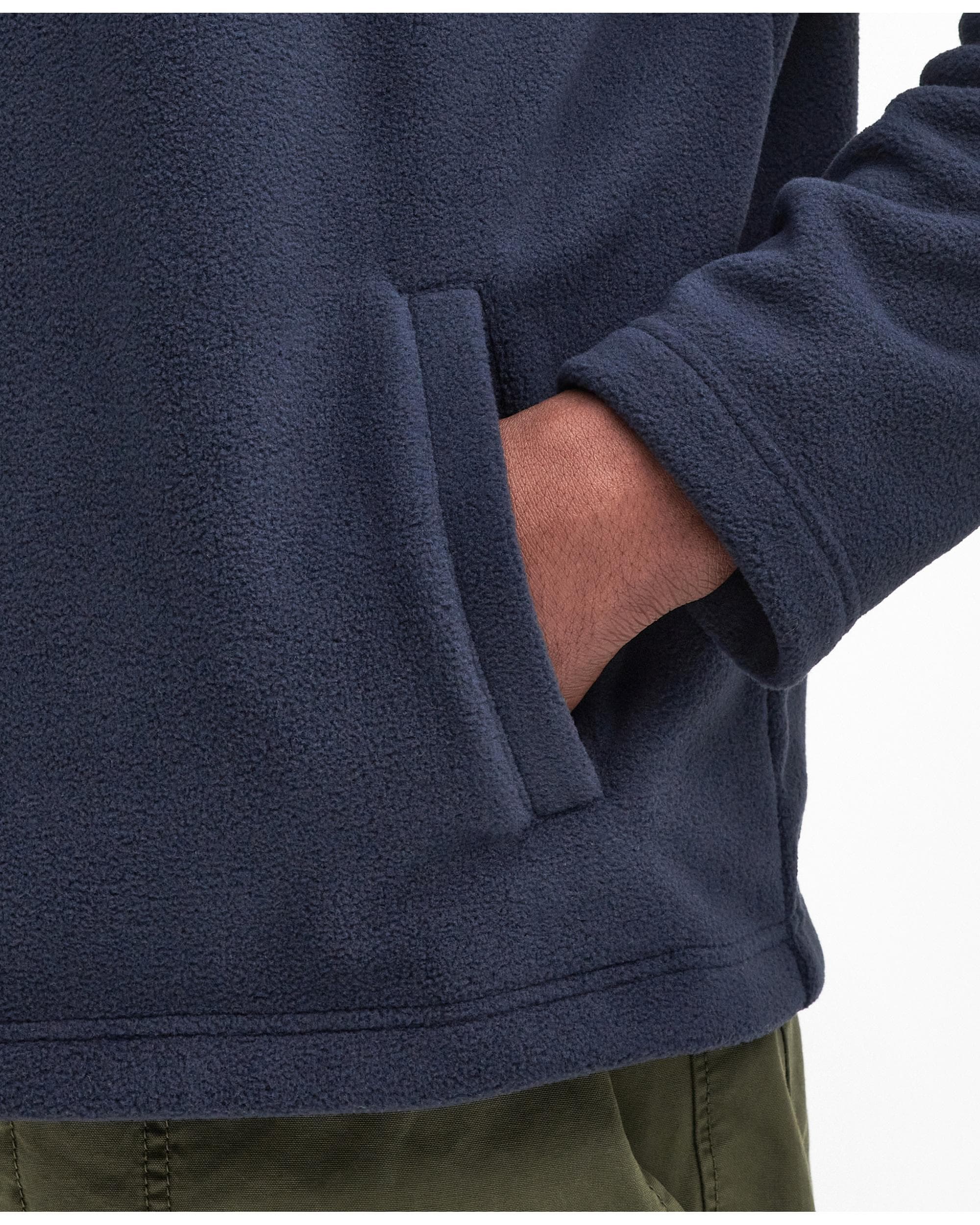 Barbour Essentials Mens Half Zip Fleece - Navy - Image 3