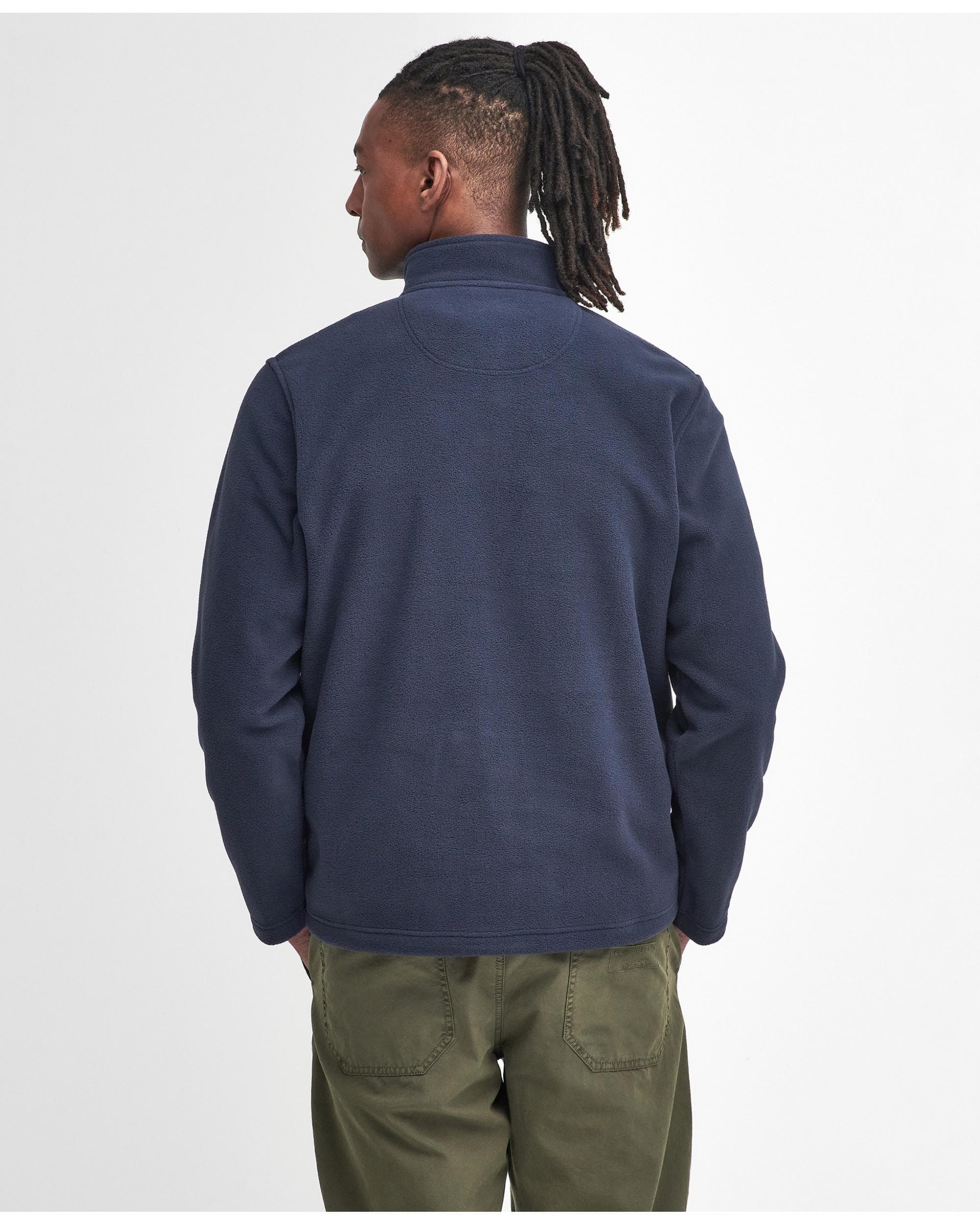 Barbour Essentials Mens Half Zip Fleece - Navy - Image 5