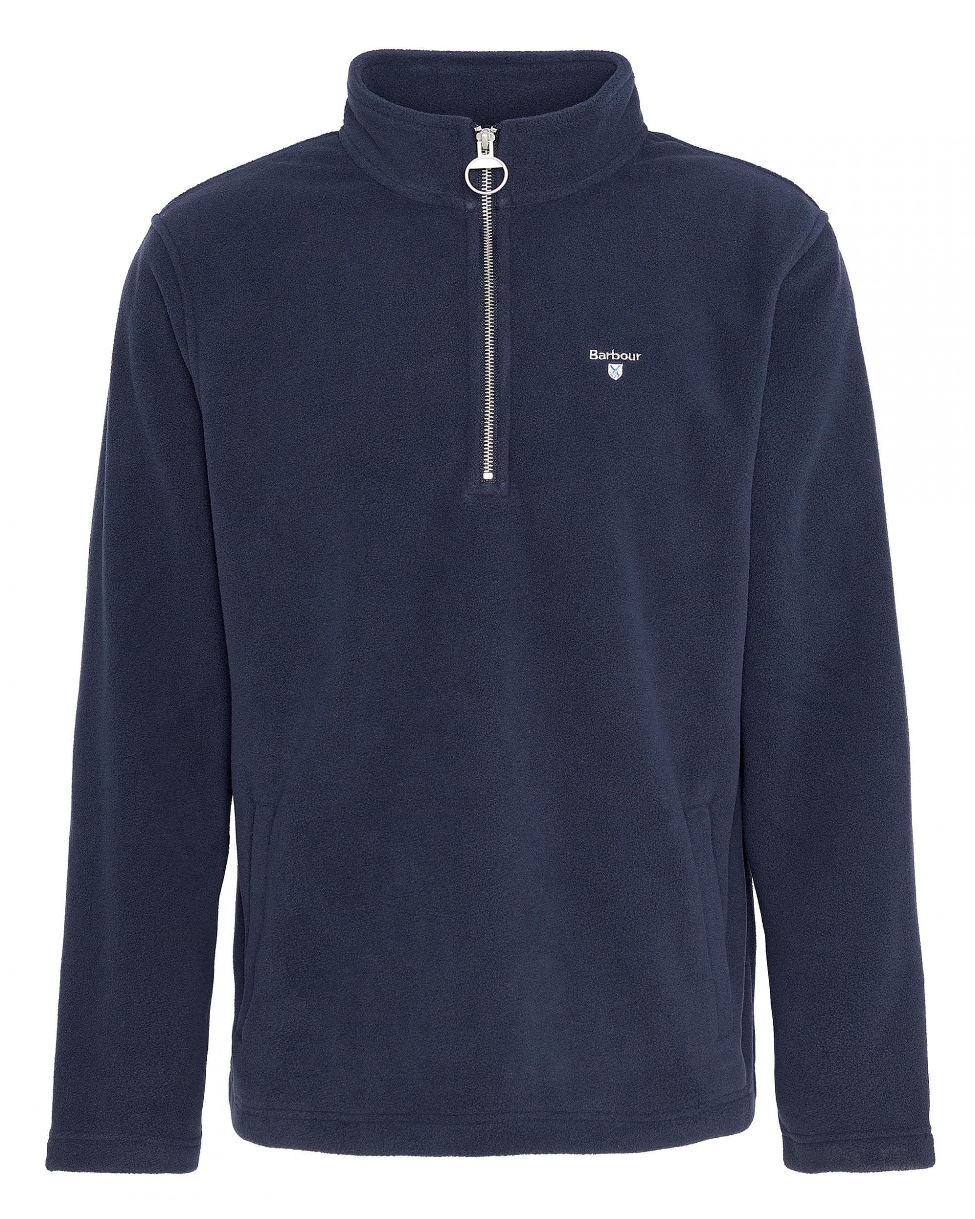 Barbour Essentials Mens Half Zip Fleece - Navy - Image 8