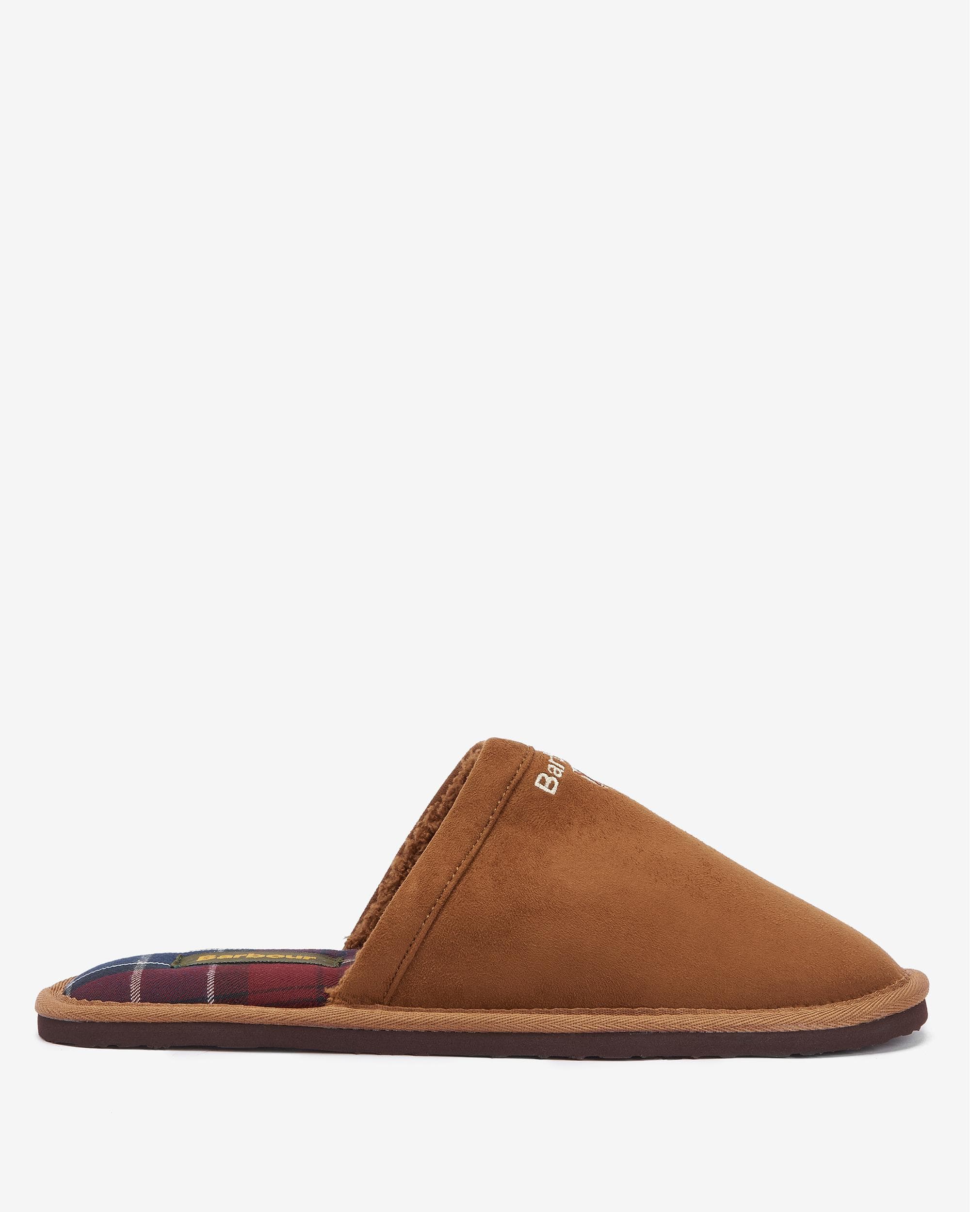 Barbour Everitt Mens Mule Slippers - Camel - Image 7