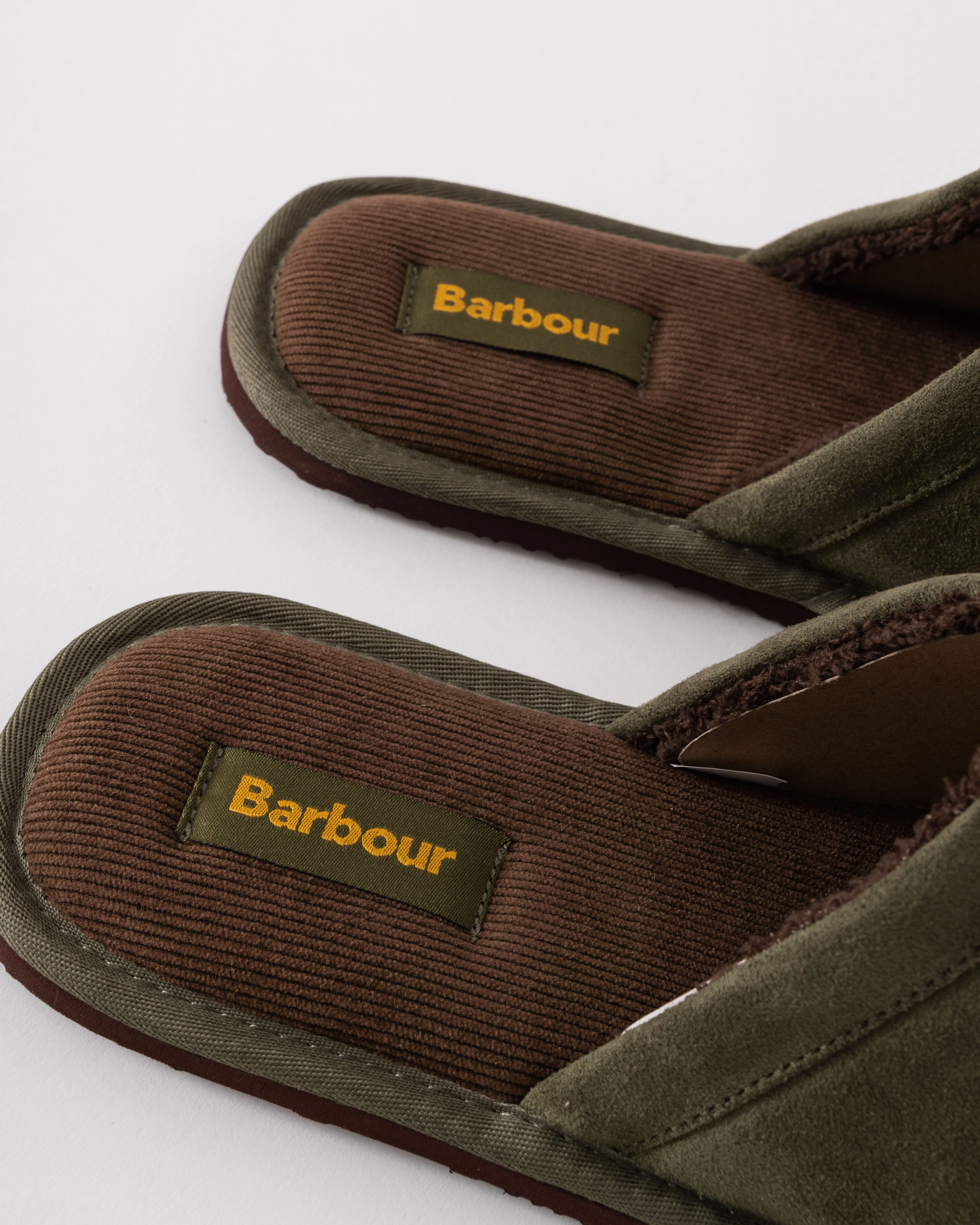 Barbour Everitt Mens Mule Slippers - Olive - Image 5