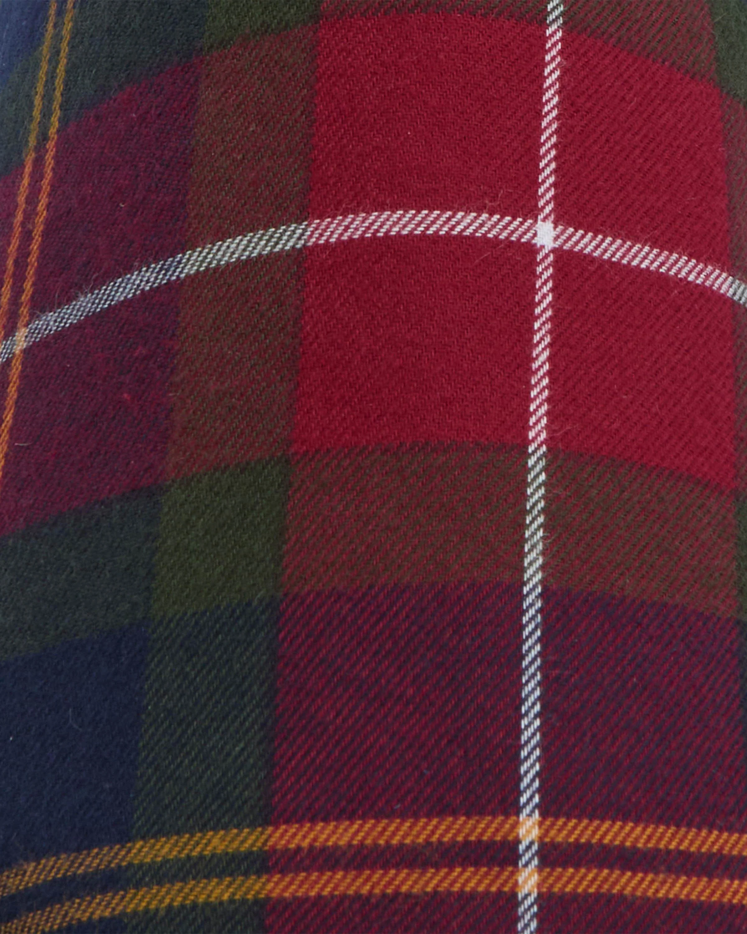 Barbour Everitt Mens Tartan Mule Slippers - Winterberry Tartan - Image 5