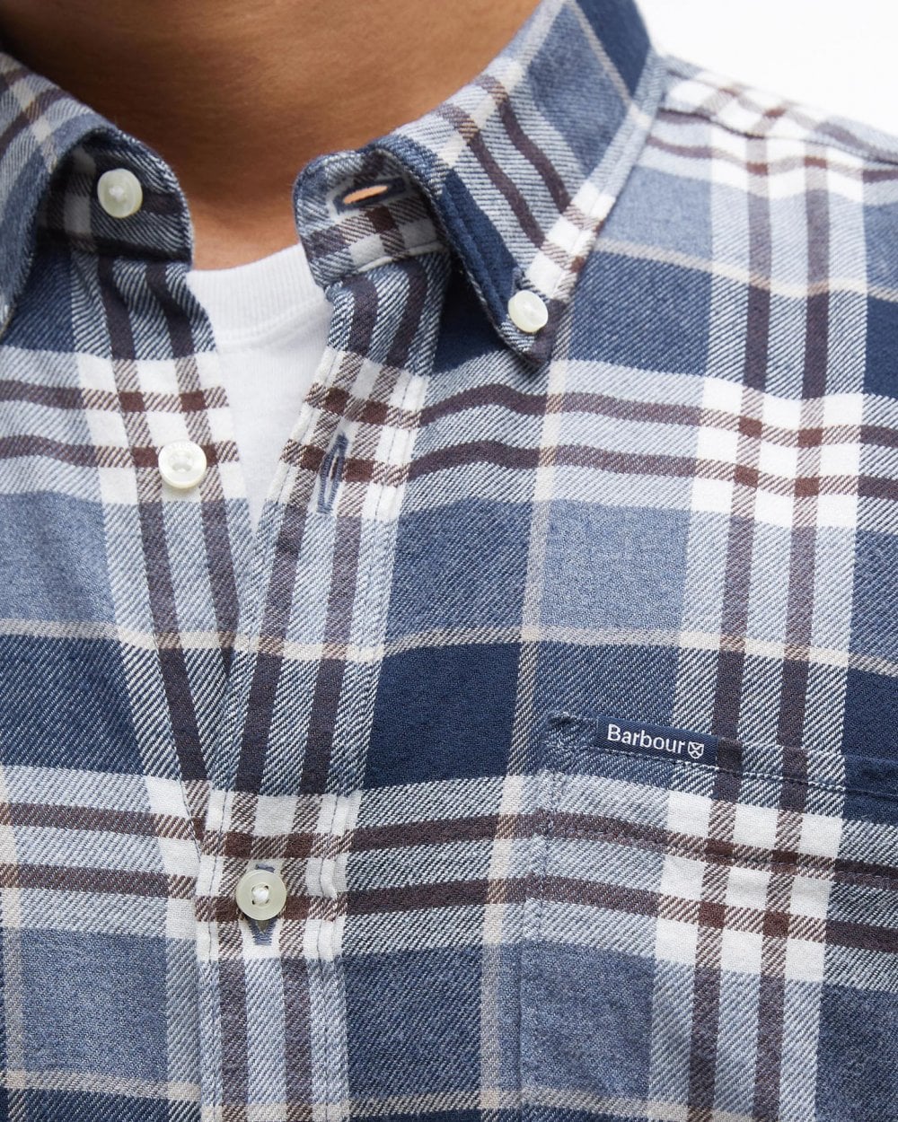 Barbour Fallbay Mens Tailored Fit Check Shirt - Image 5