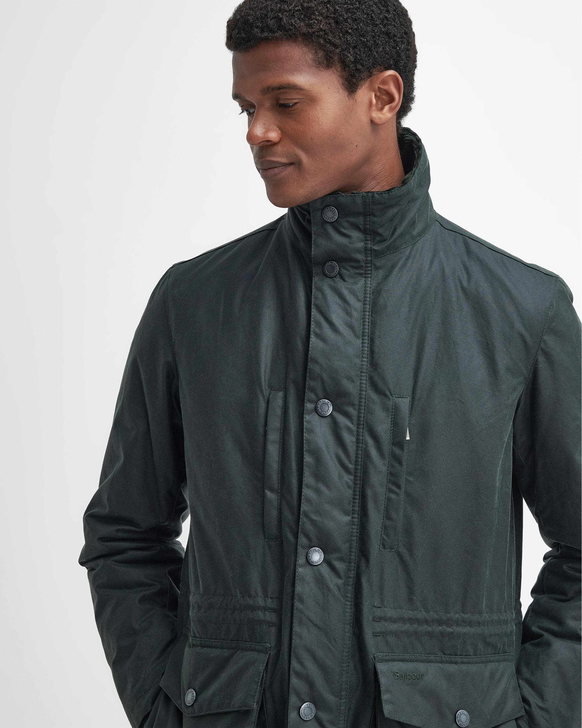 Barbour Falstone Mens Wax Jacket - Image 3