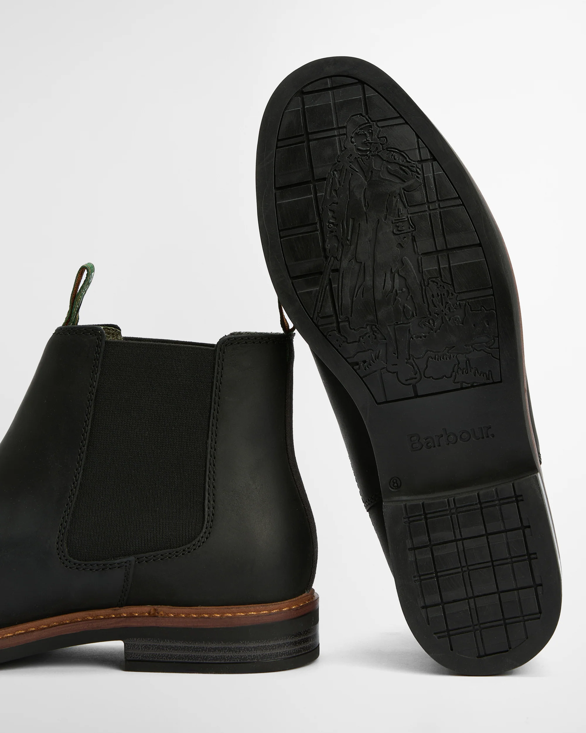 Barbour Farsley Mens Chelsea Boots - Black - Image 2