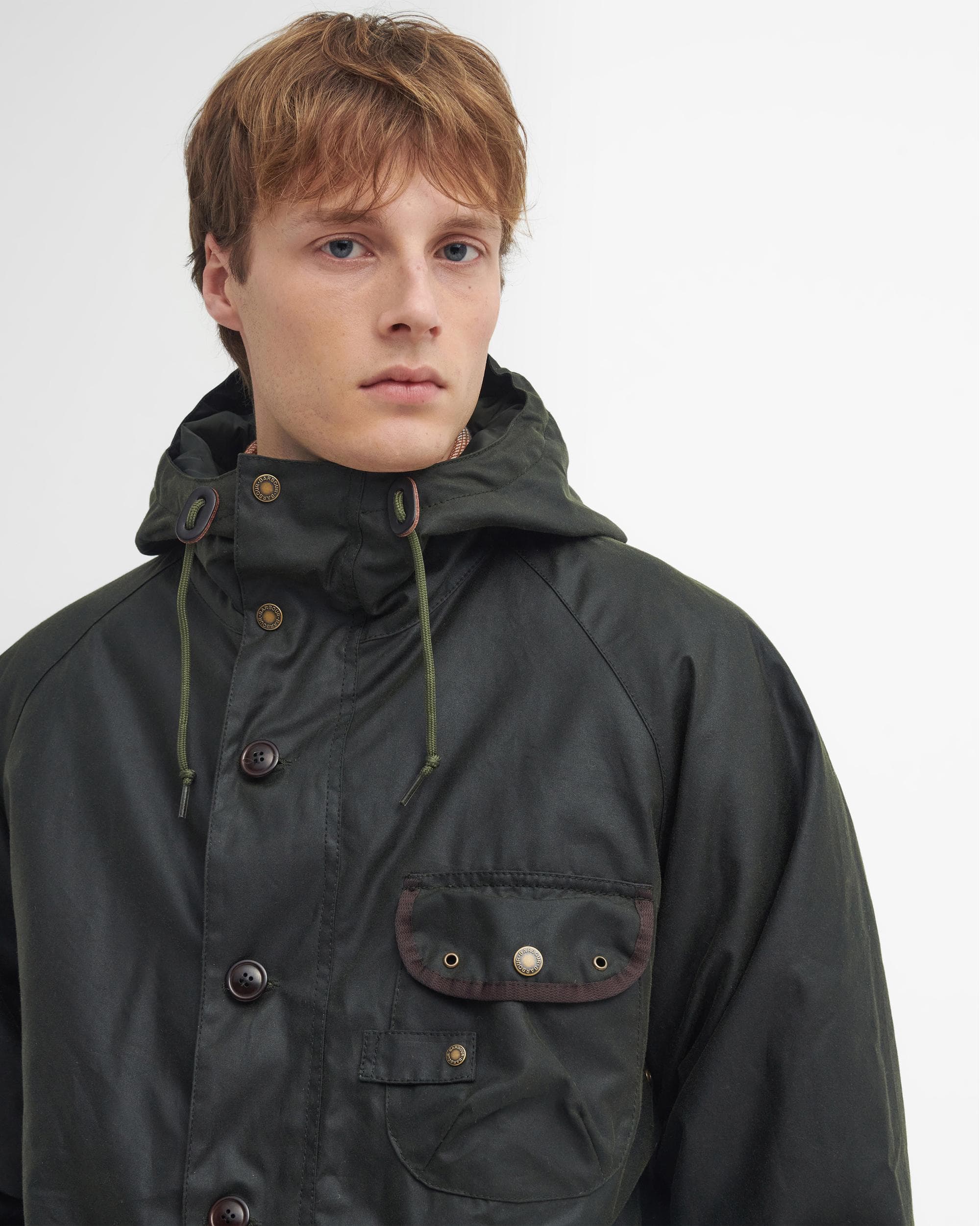 Barbour Field Mens Wax Parka - Image 2