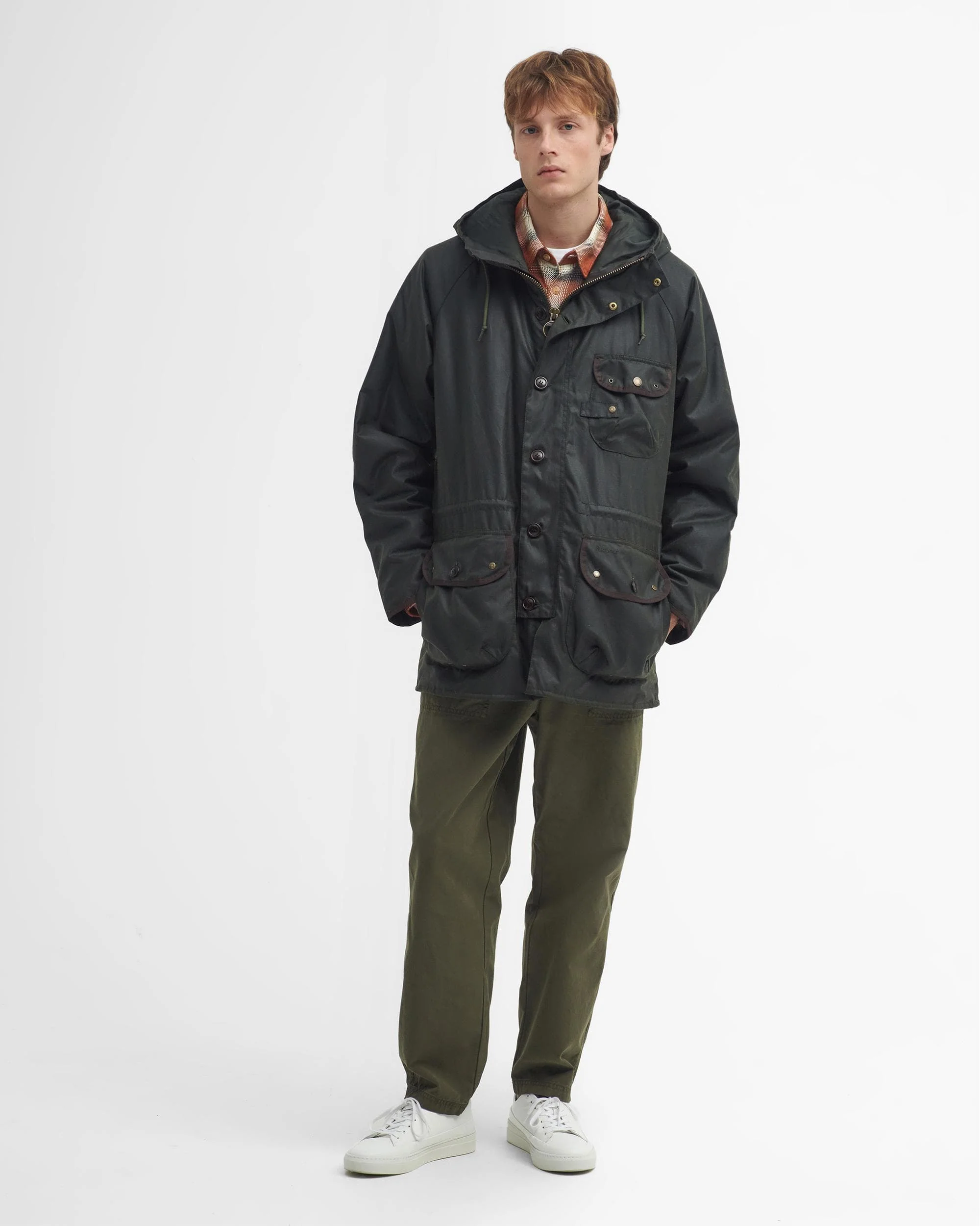 Barbour Field Mens Wax Parka - Image 3
