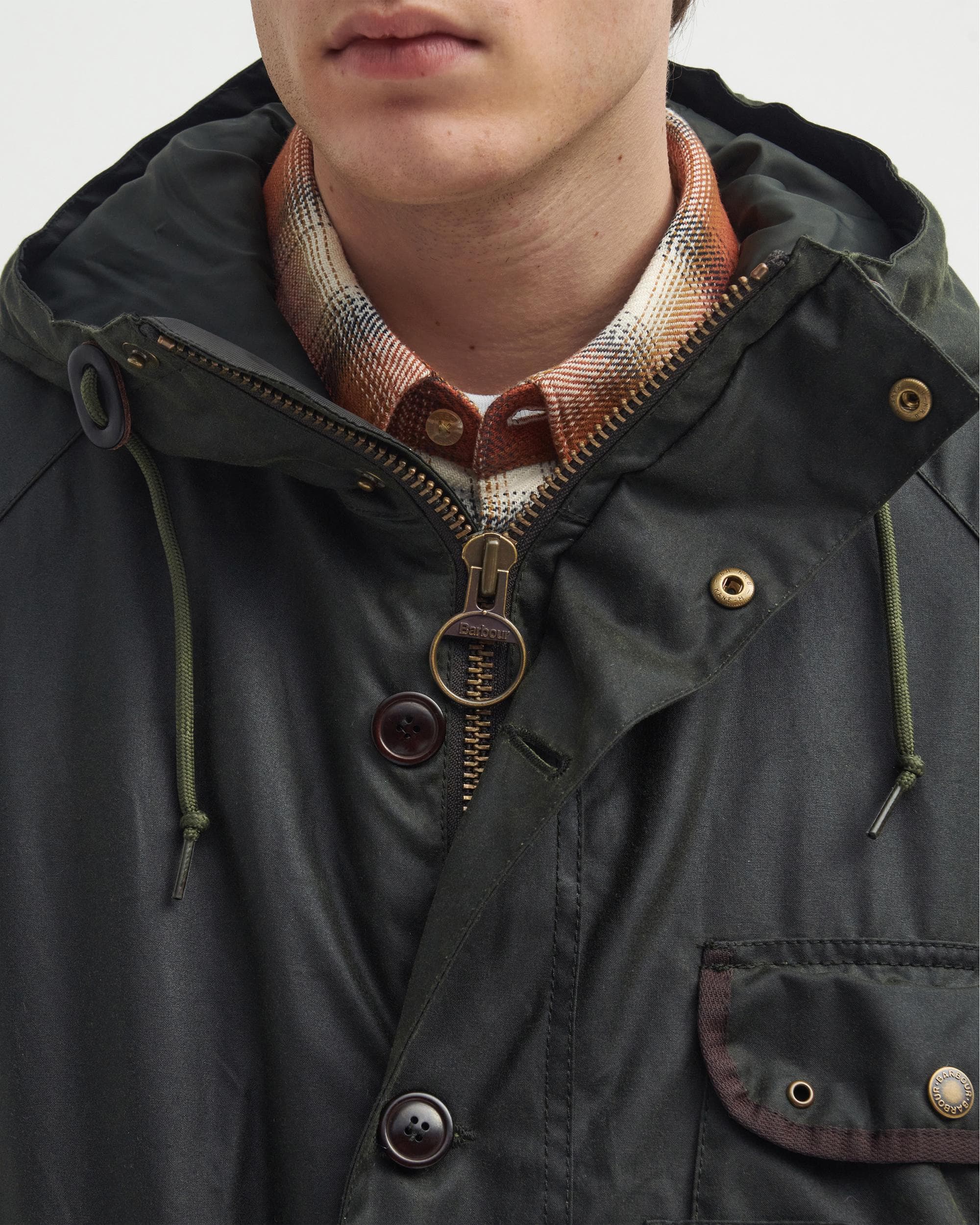 Barbour Field Mens Wax Parka - Image 7