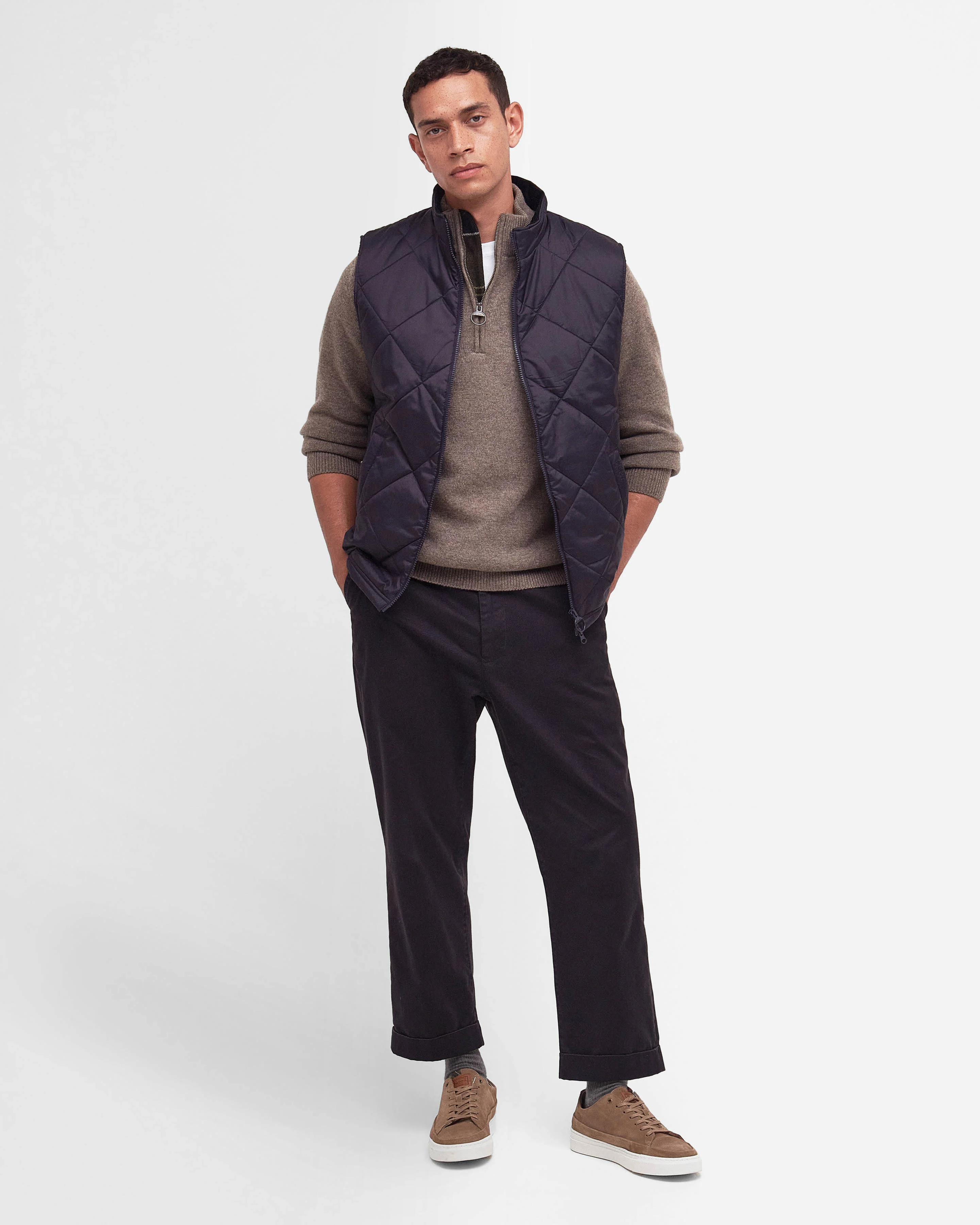 Barbour Finn Mens Gilet - Navy - Image 2