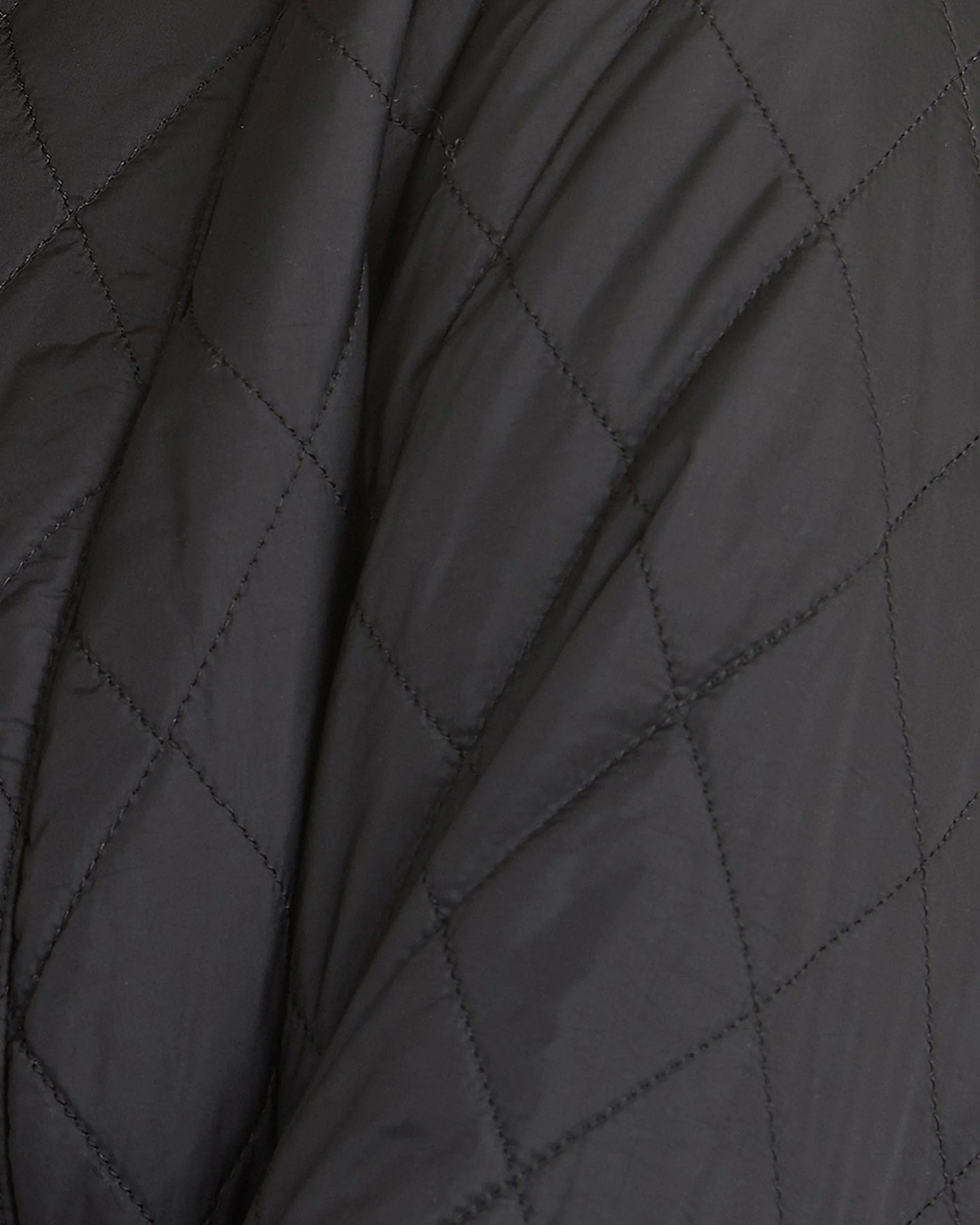 Barbour Flyweight Cavalry Quilted Ladies Jacket - Black/Stone - Image 7