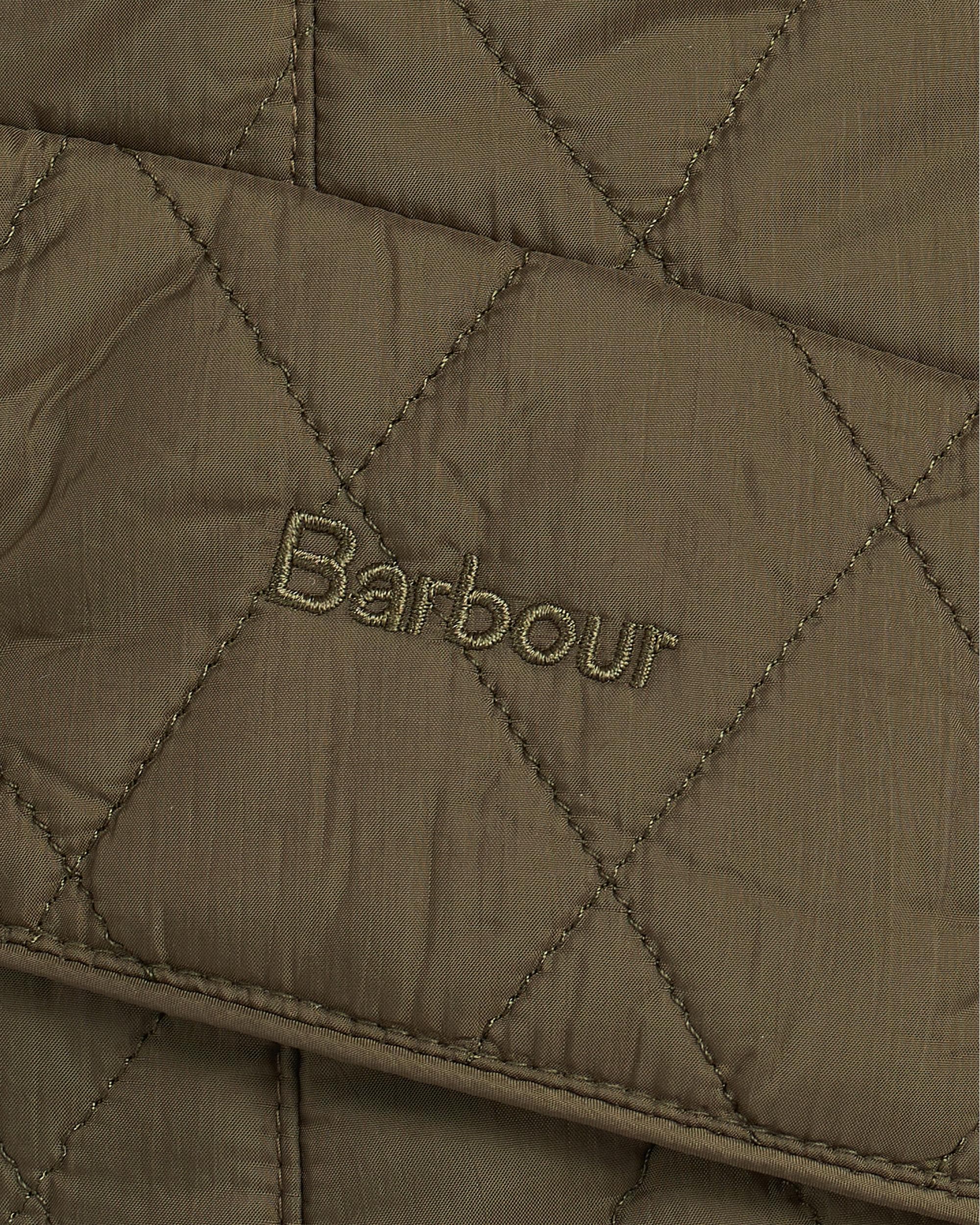 Barbour Flyweight Cavalry Quilted Ladies Jacket - Olive - Image 6