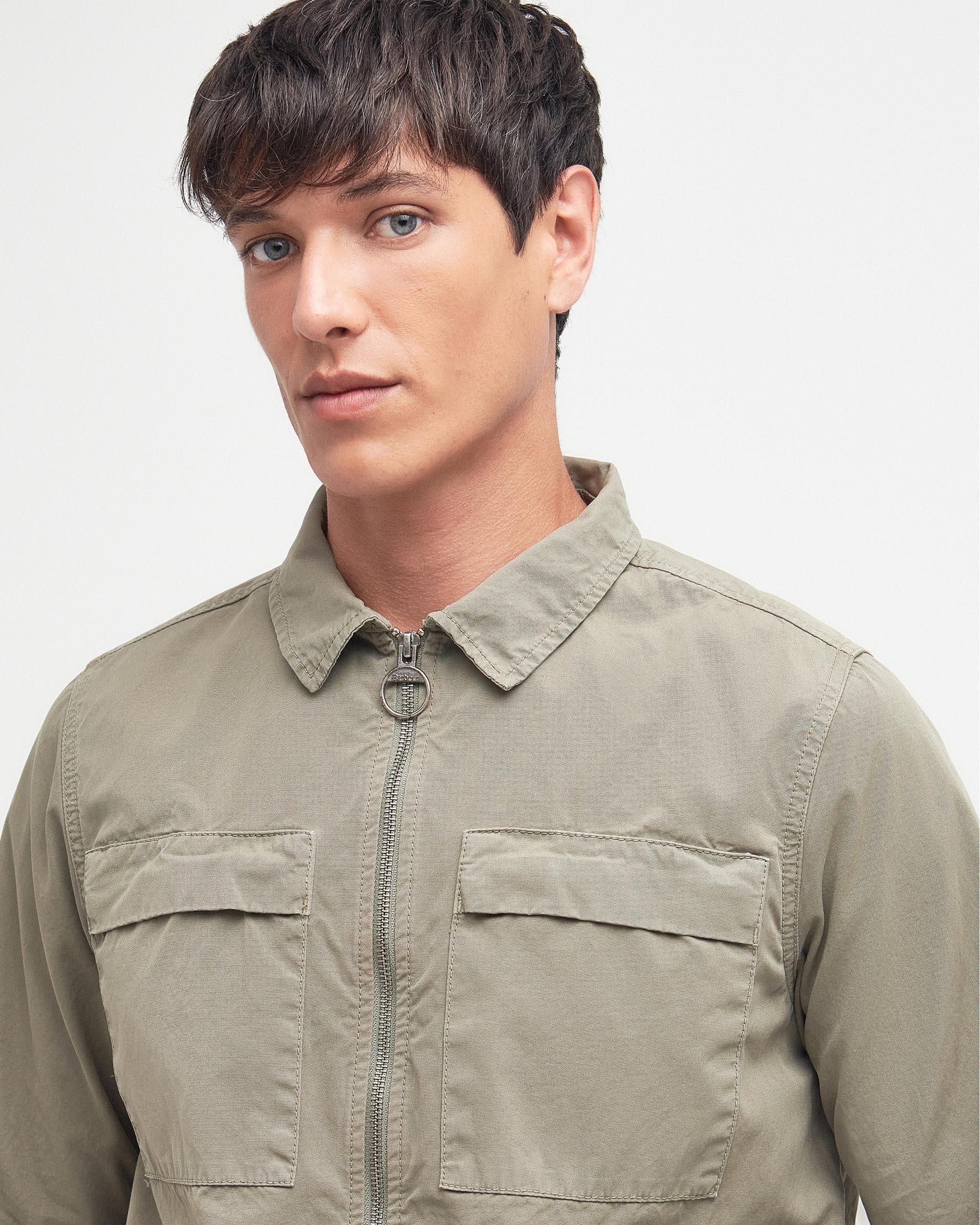 Barbour Glendale Mens Zipped Overshirt - Image 2