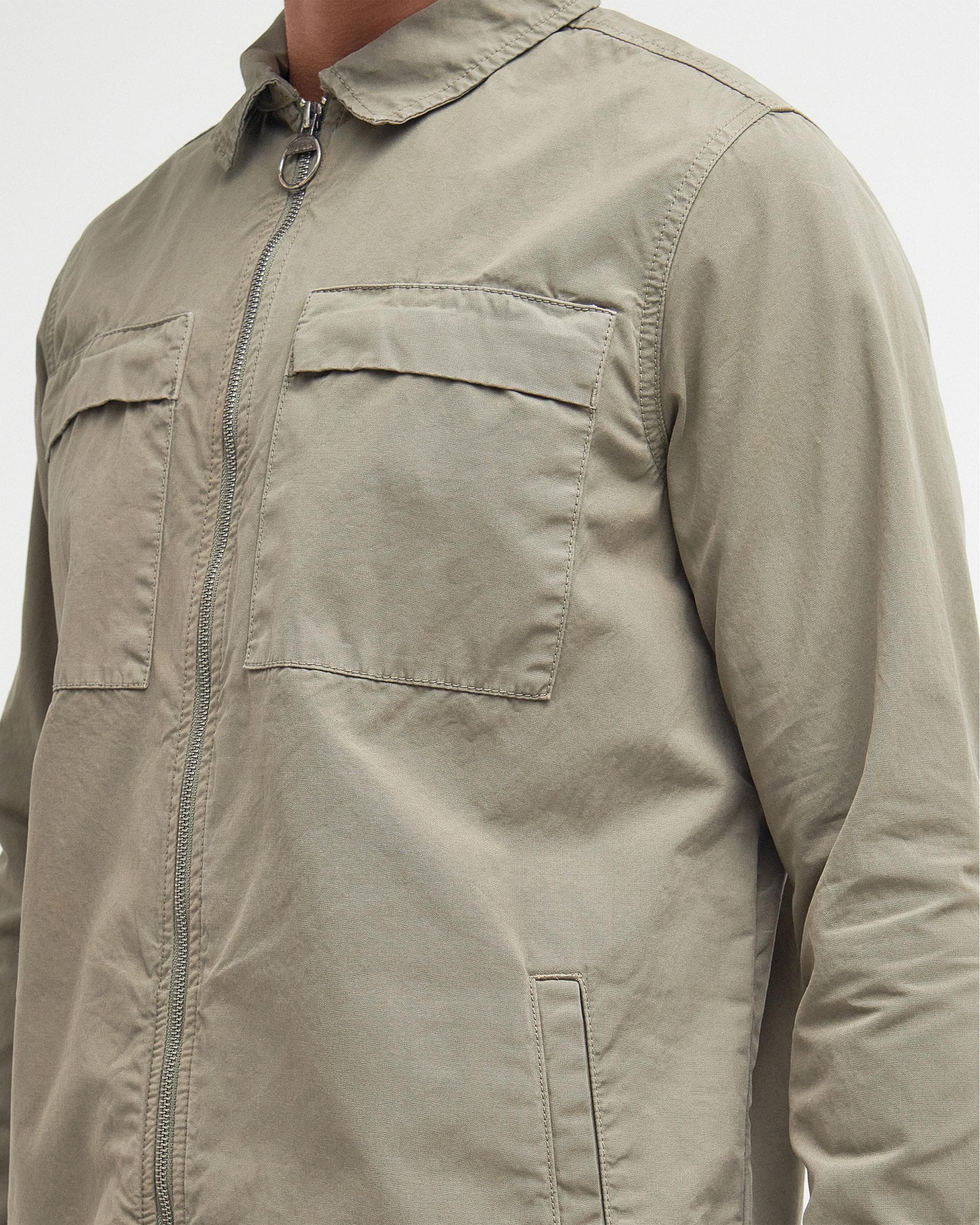 Barbour Glendale Mens Zipped Overshirt - Image 6