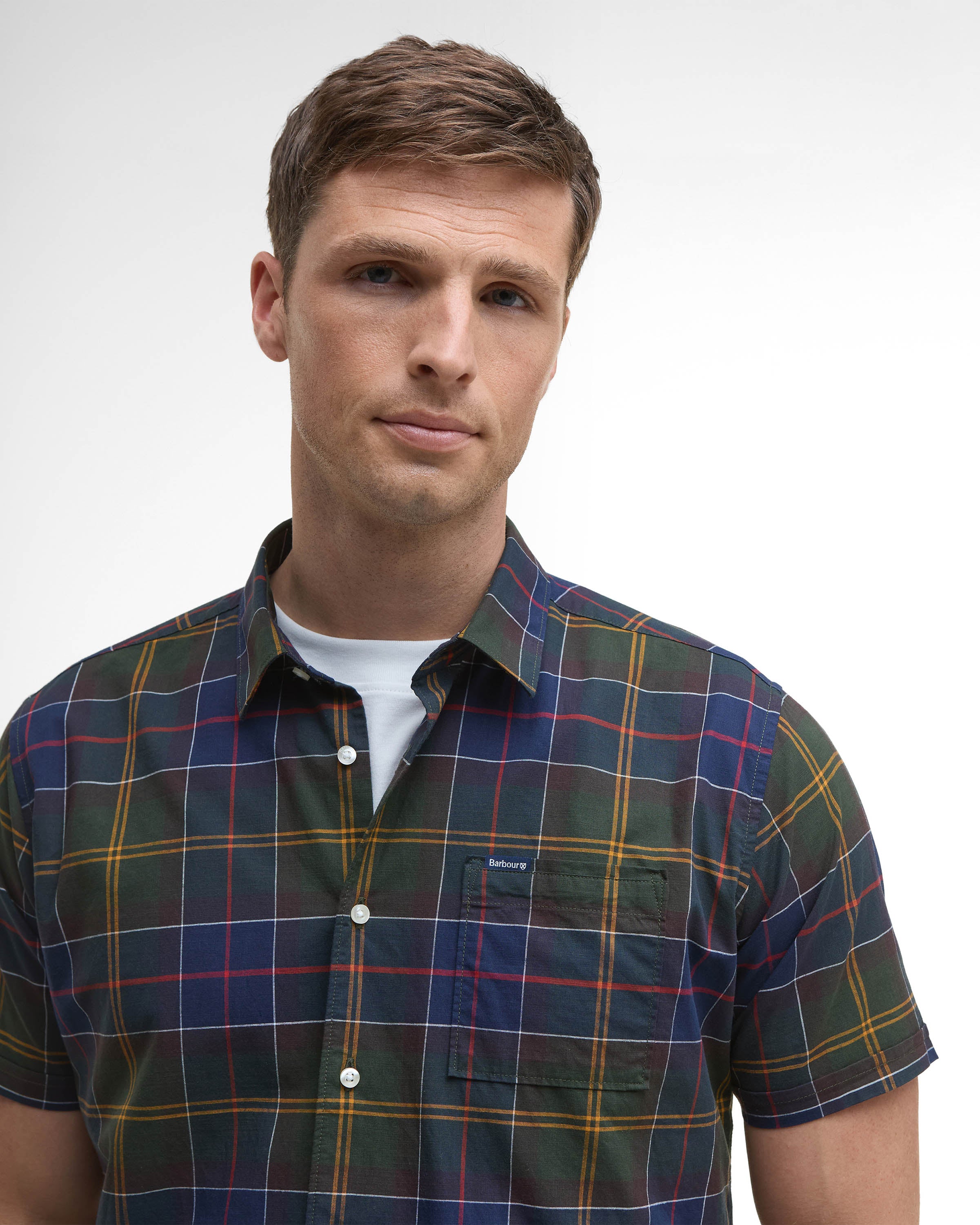 Barbour Gordon Mens Tailored Shirt - Classic Tartan - Image 2
