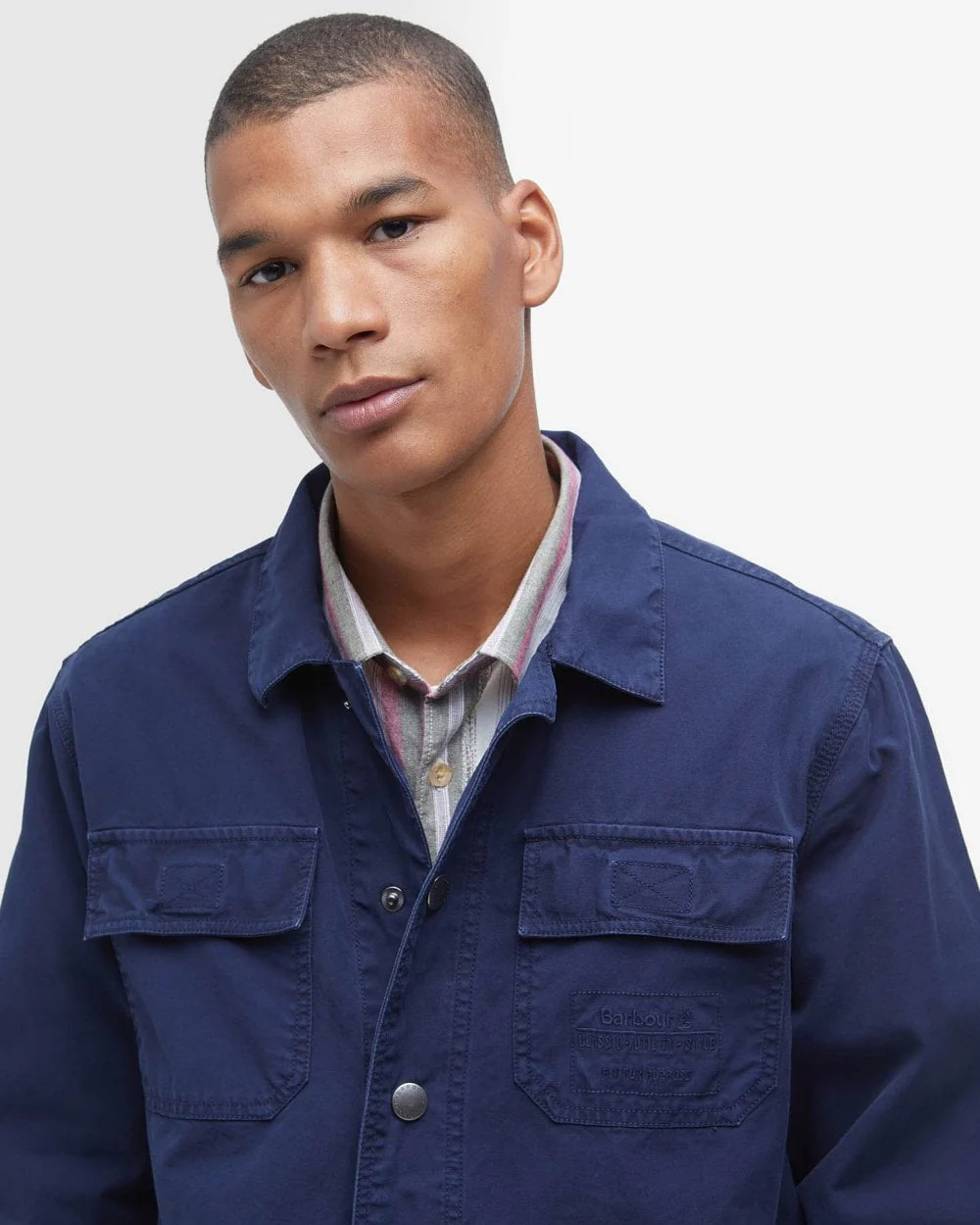 Barbour Grindle Cargo Mens Relaxed Overshirt - Image 3