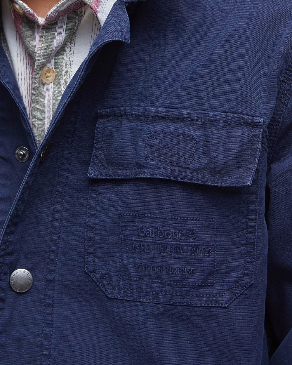Barbour Grindle Cargo Mens Relaxed Overshirt - Image 5