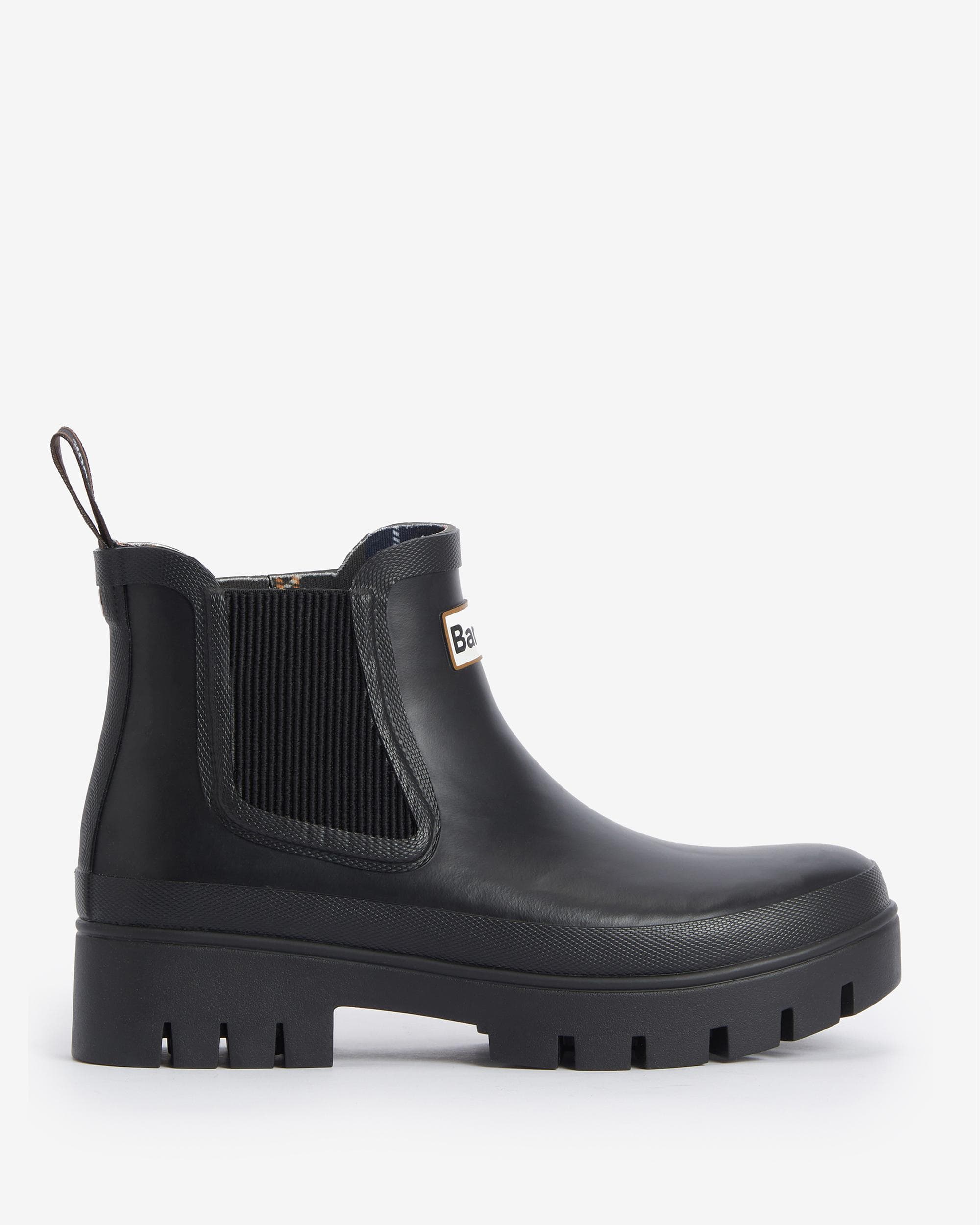 Barbour Halton Womens Chelsea Wellies - Black - Image 6