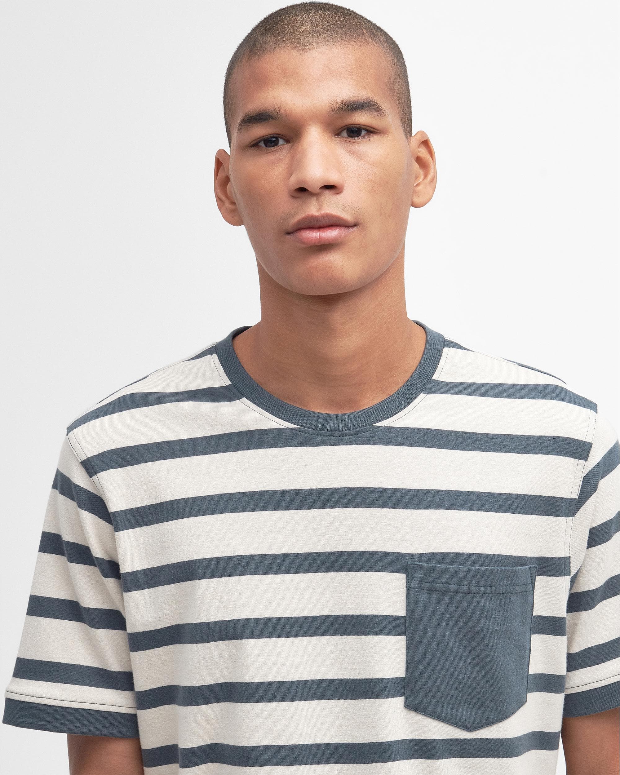 Barbour Handale Stripe Mens Tailored T-Shirt - Image 2