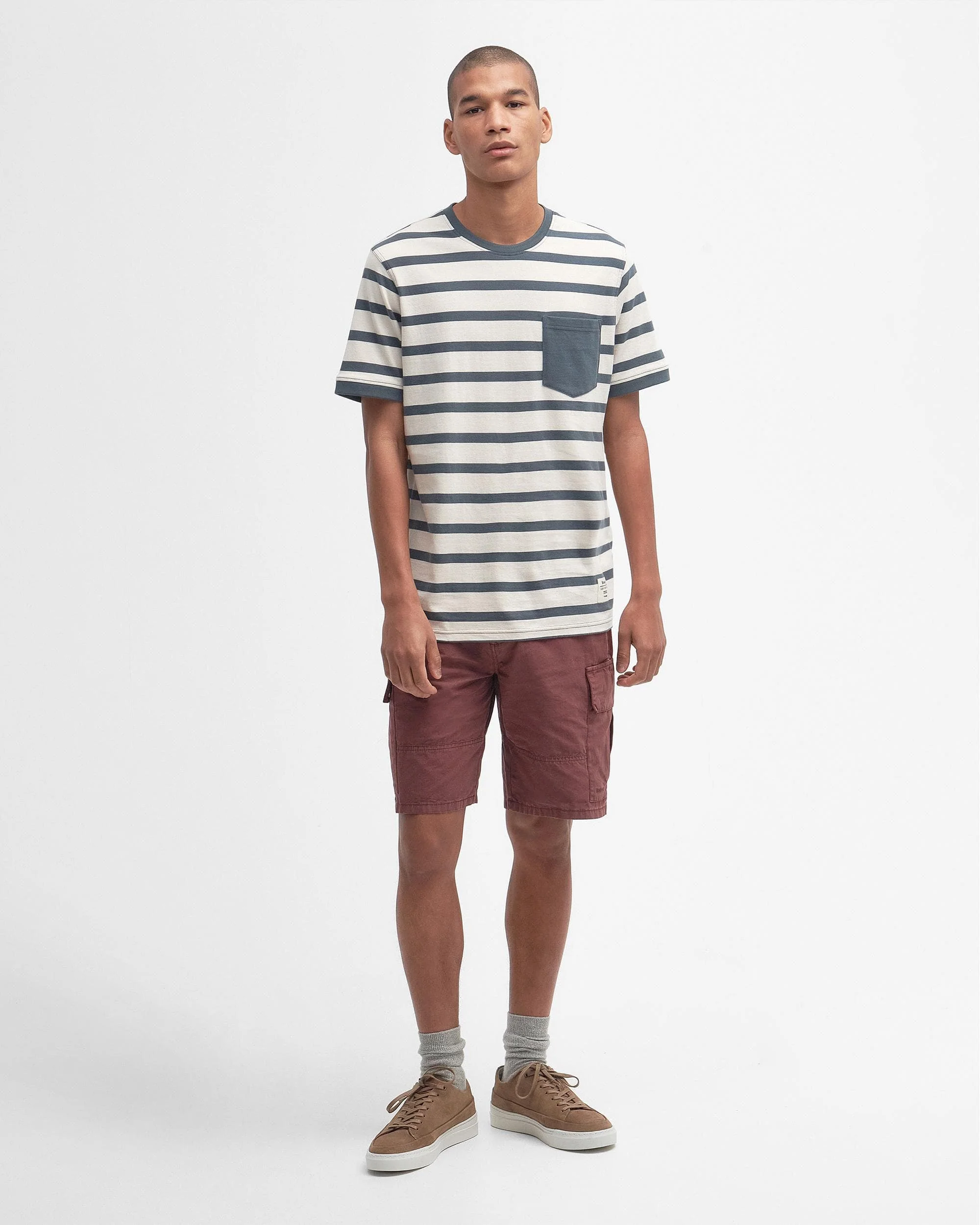 Barbour Handale Stripe Mens Tailored T-Shirt - Image 3