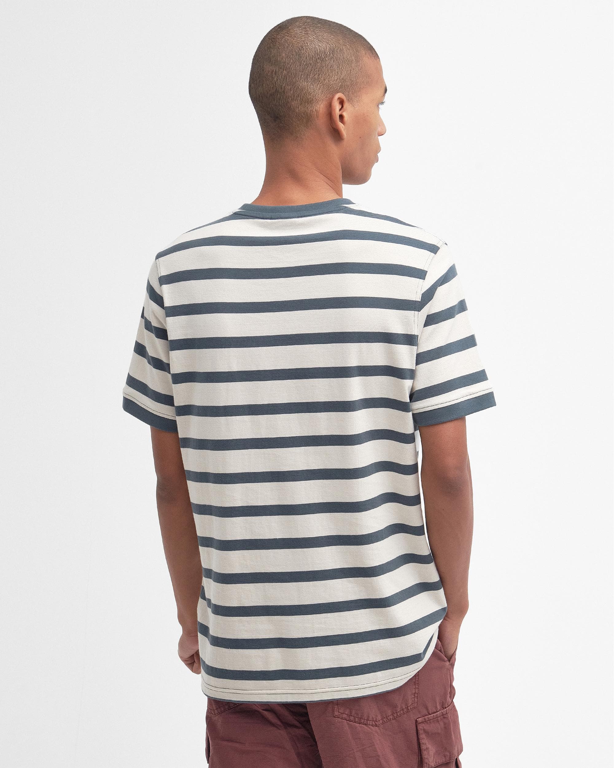 Barbour Handale Stripe Mens Tailored T-Shirt - Image 4