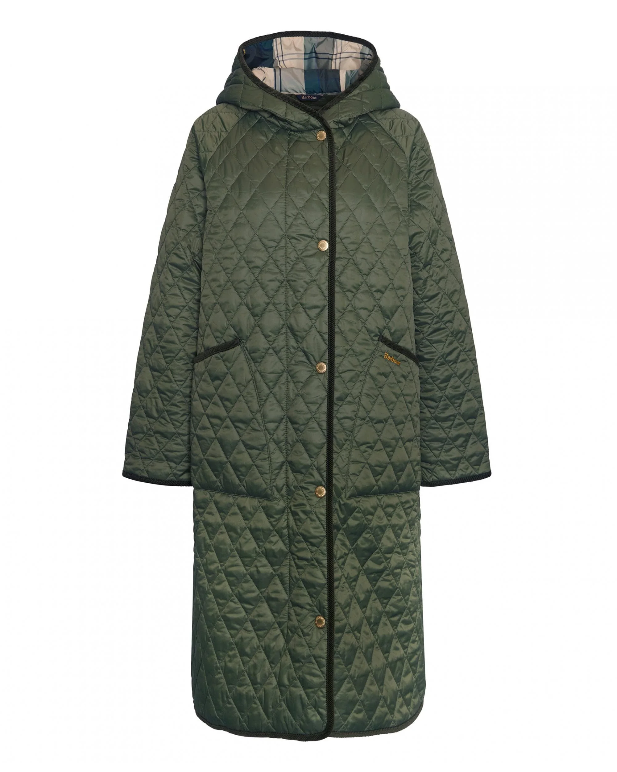 Barbour Harmby Womens Long Quilted Jacket - Image 10