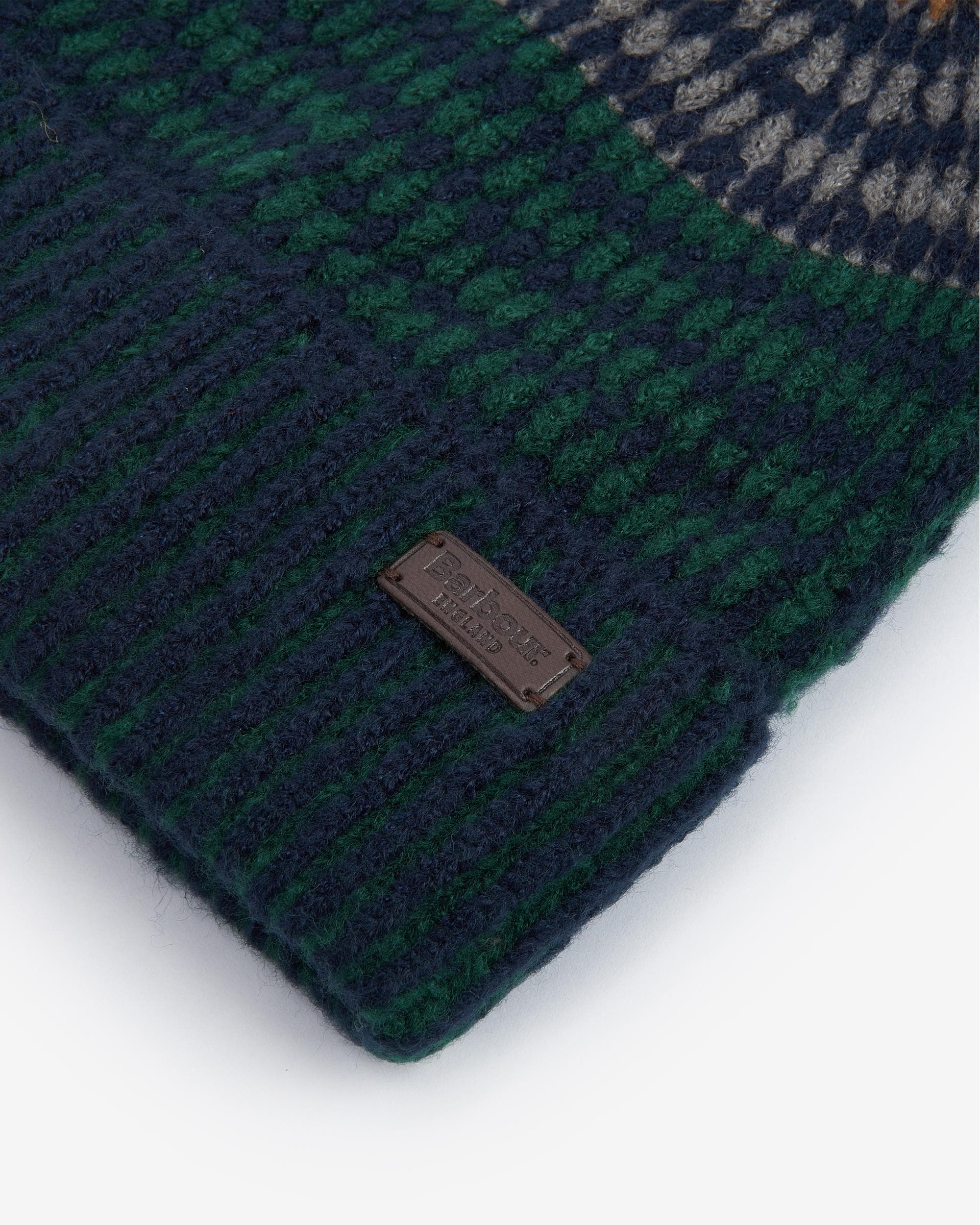 Barbour Harray Mens Beanie - Green Loch - Image 2