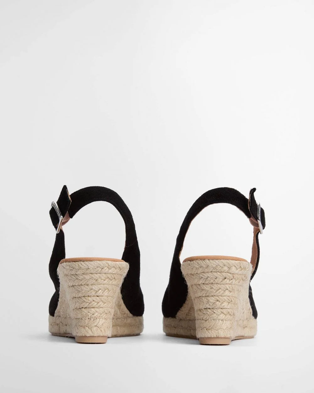 Barbour Hazel Womens Suede Espadrilles - Black - Image 3