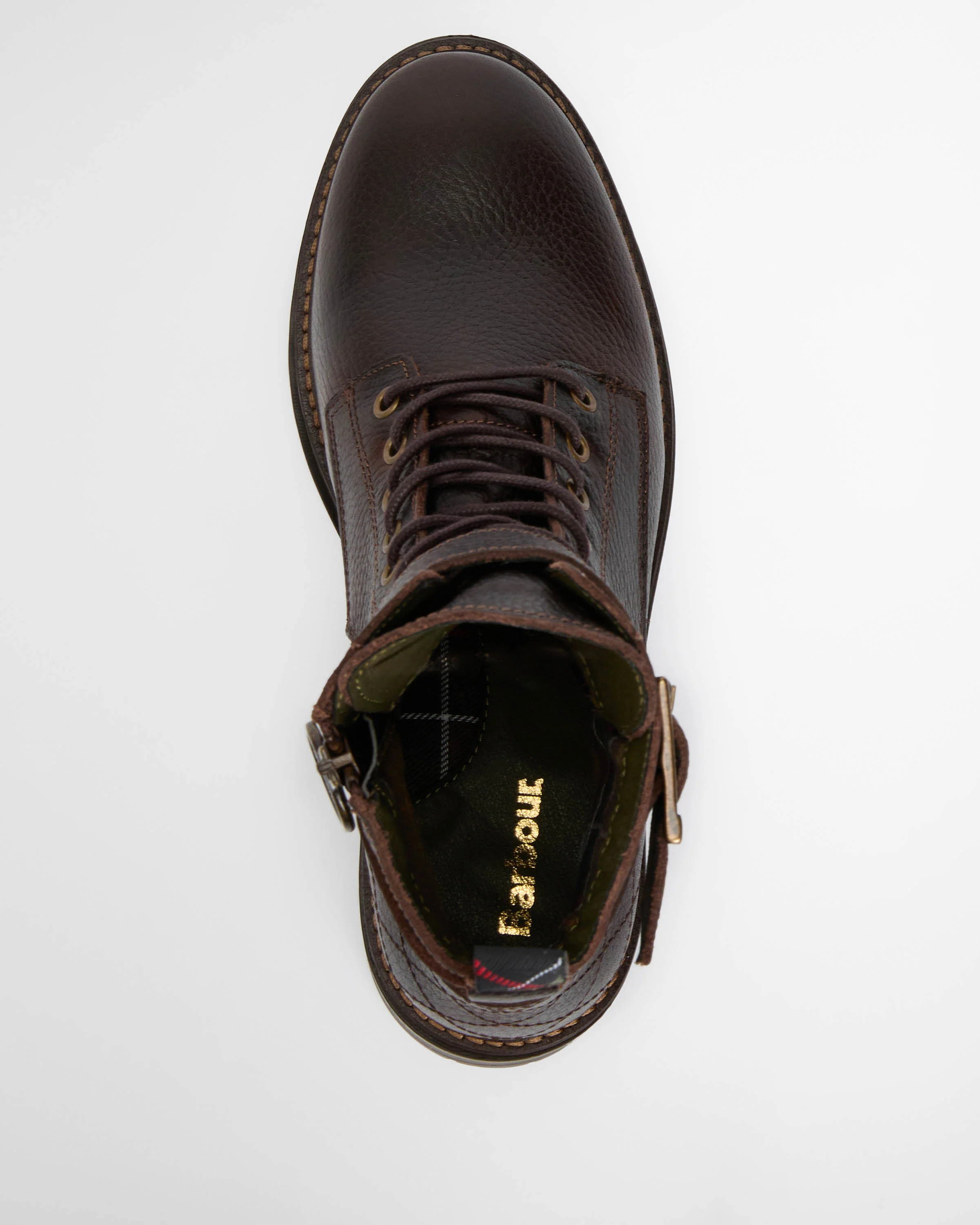 Barbour Heidi Womens Lace Up Boot - Brown - Image 3