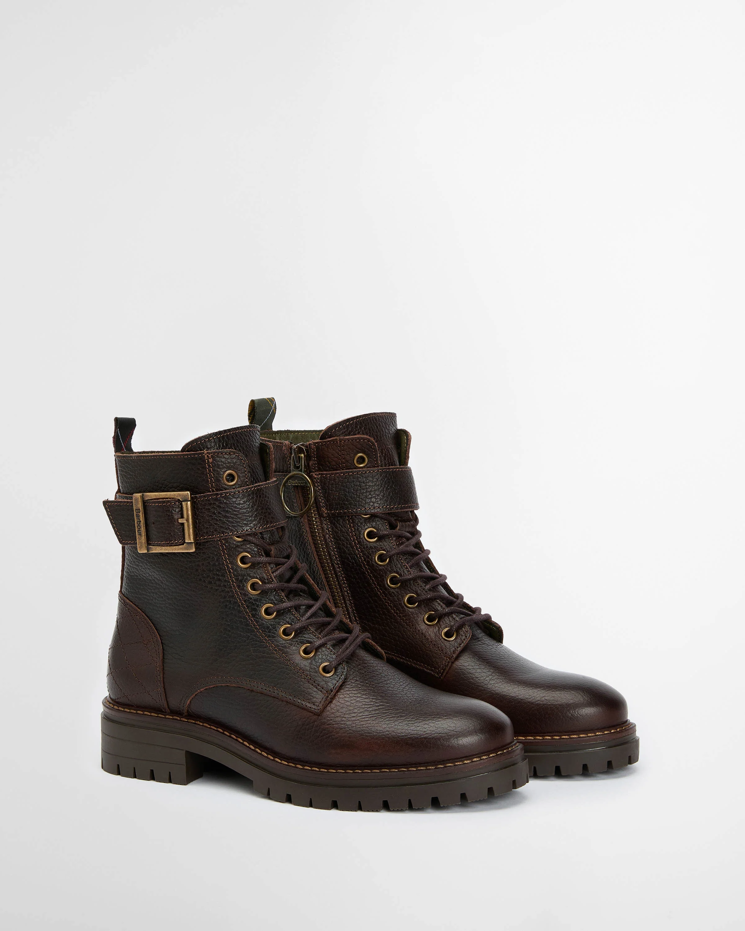 Barbour Heidi Womens Lace Up Boot - Brown - Image 4