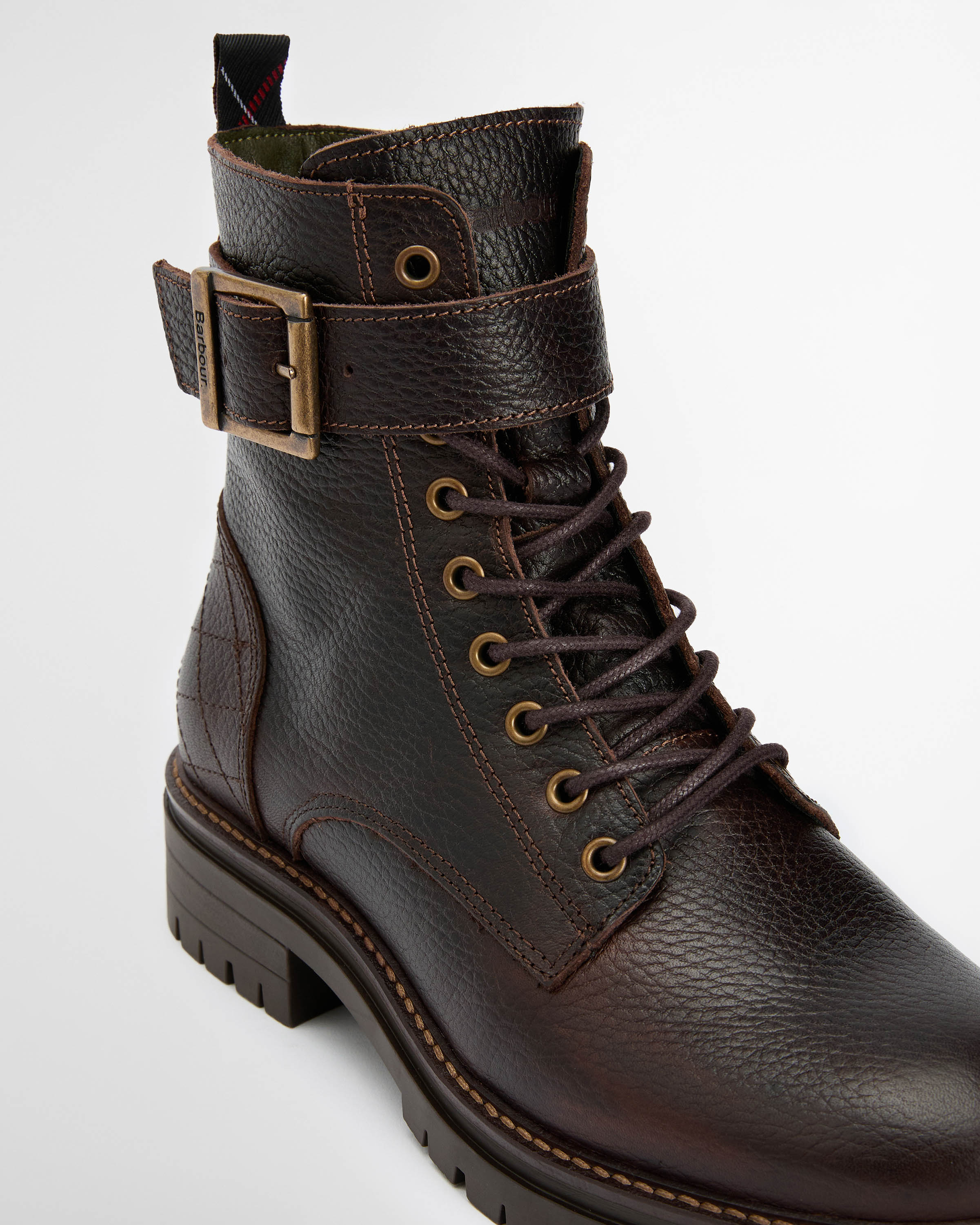 Barbour Heidi Womens Lace Up Boot - Brown - Image 5