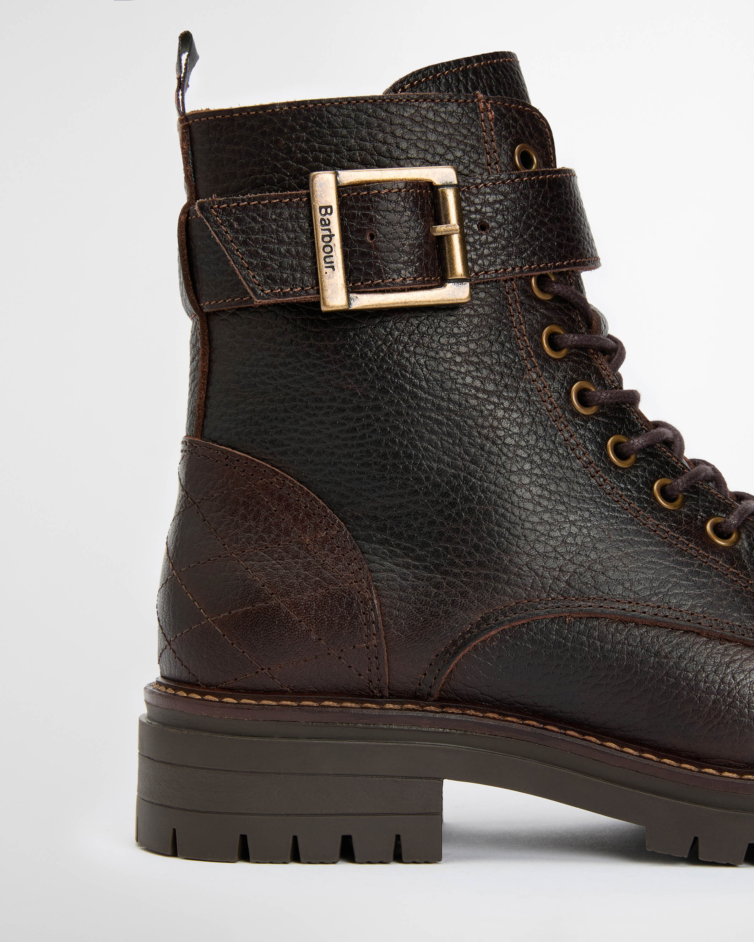 Barbour Heidi Womens Lace Up Boot - Brown - Image 7