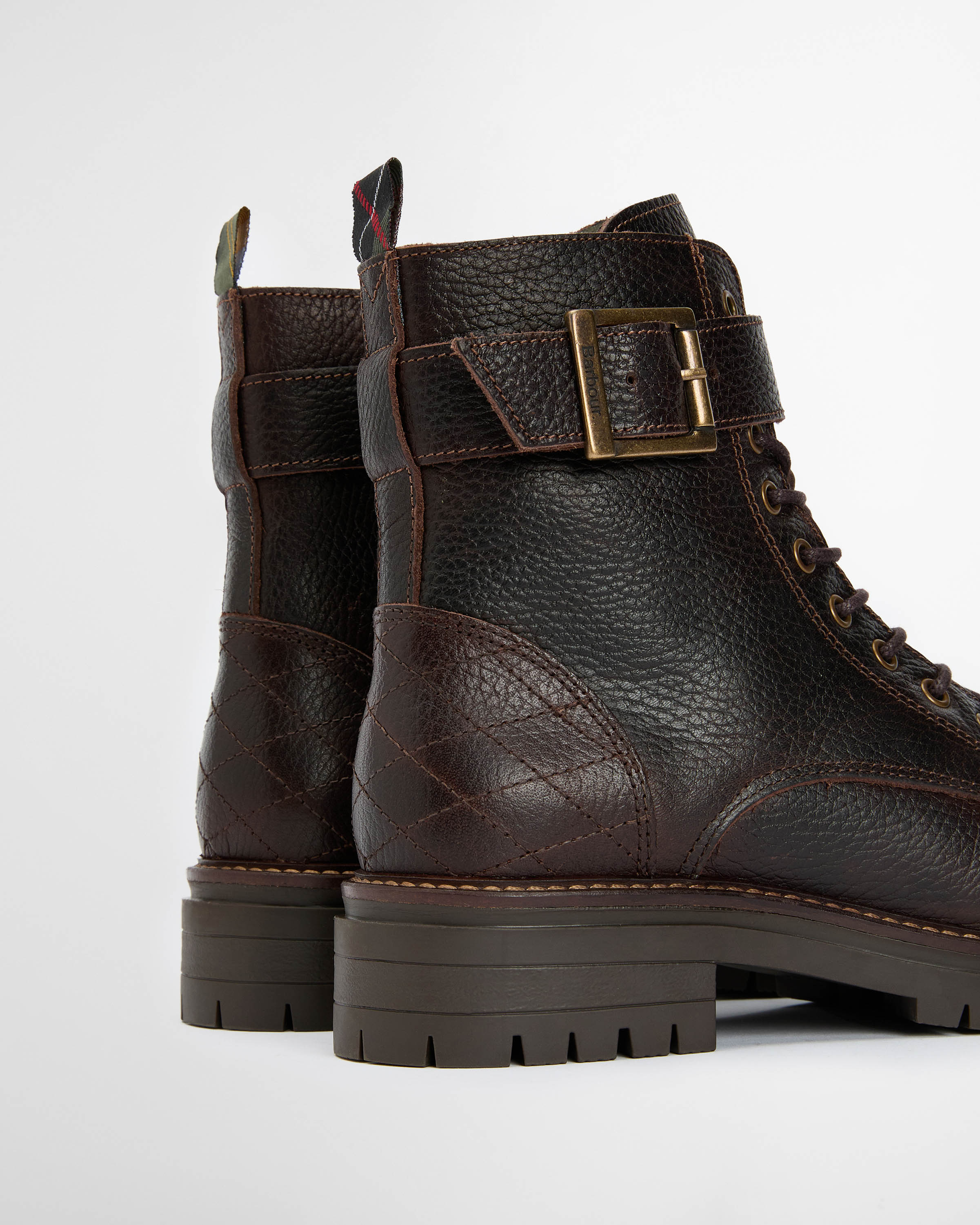 Barbour Heidi Womens Lace Up Boot - Brown - Image 8