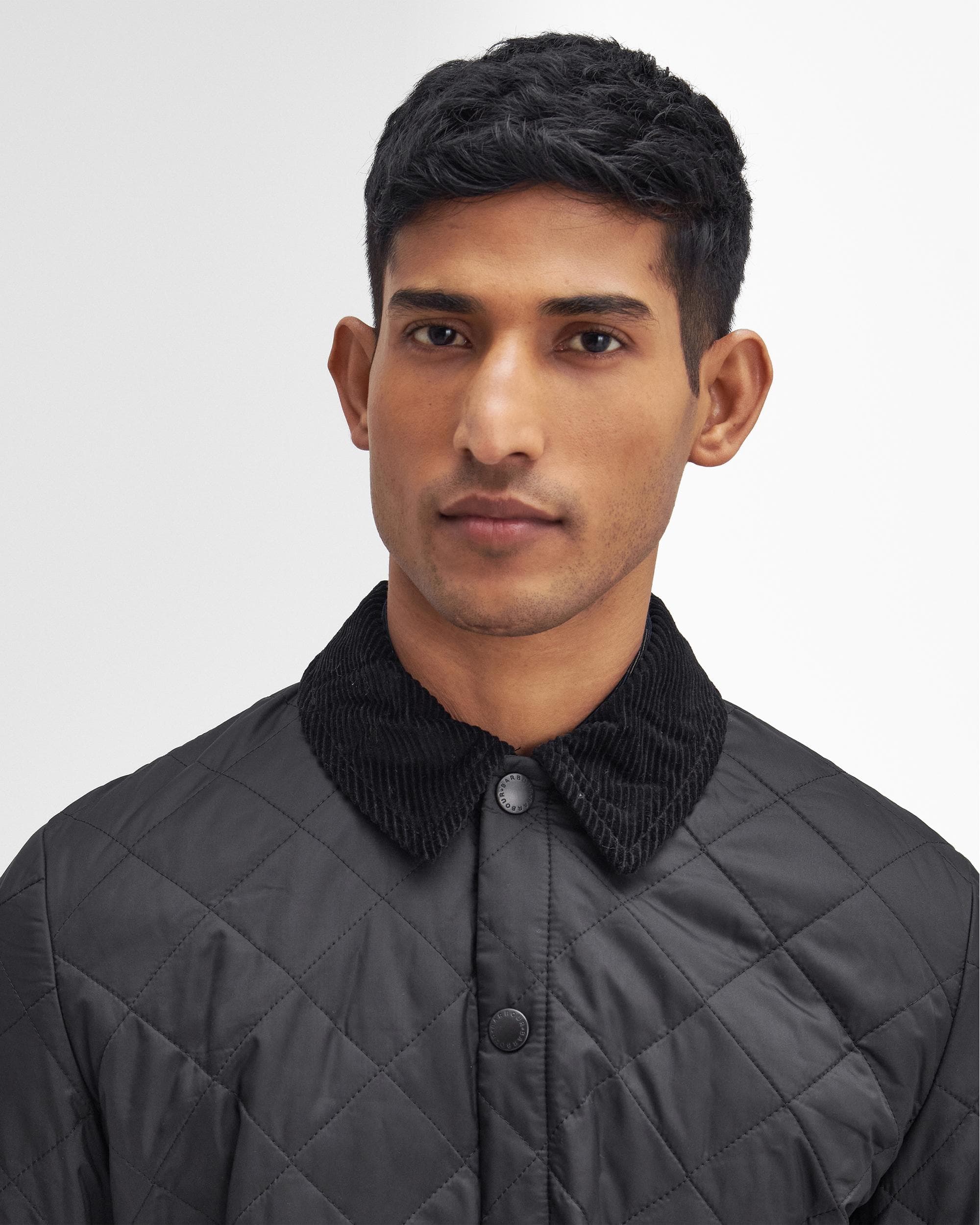 Barbour Heritage Liddesdale Quilted Mens Jacket - Black - Image 2