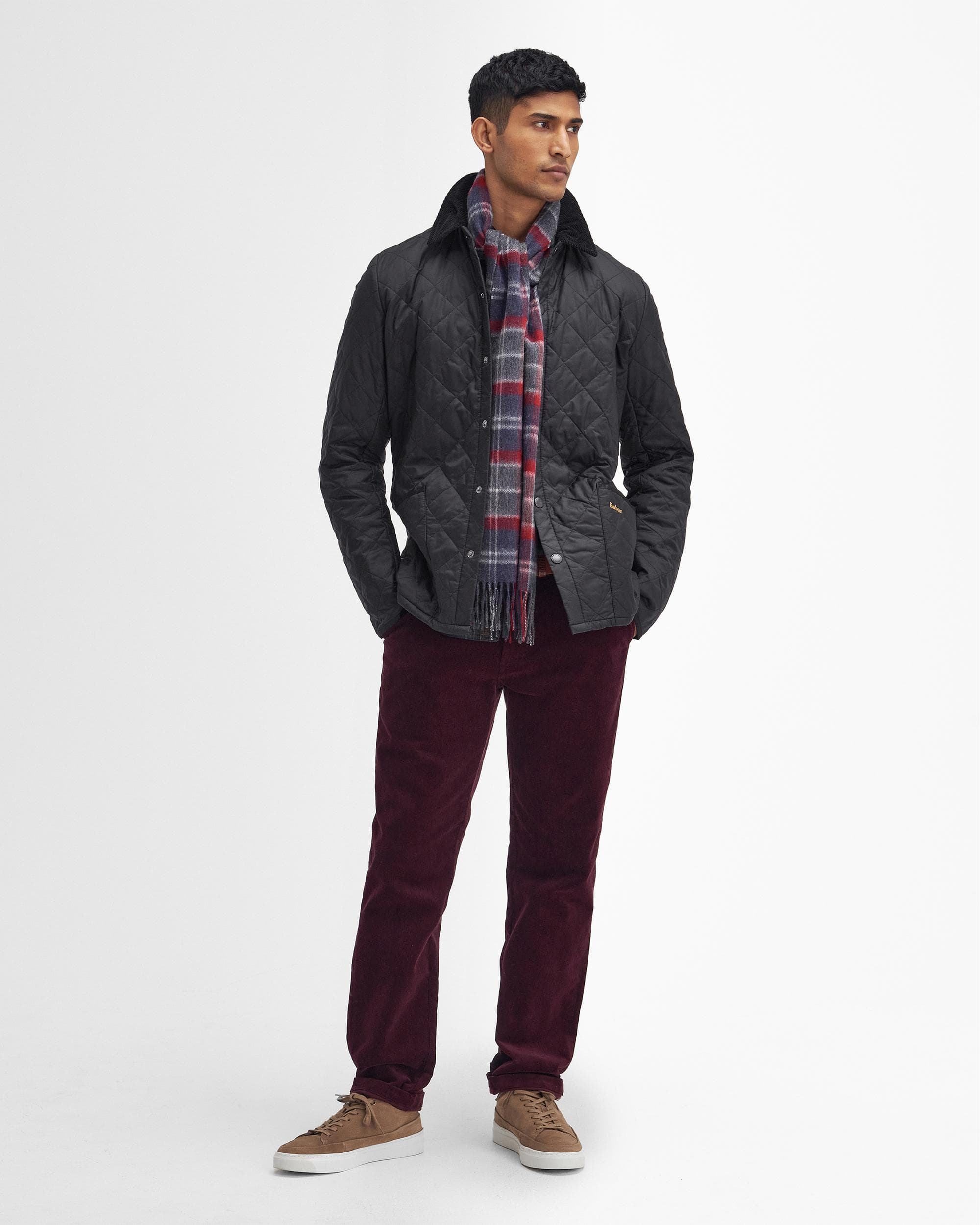 Barbour Heritage Liddesdale Quilted Mens Jacket - Black - Image 3