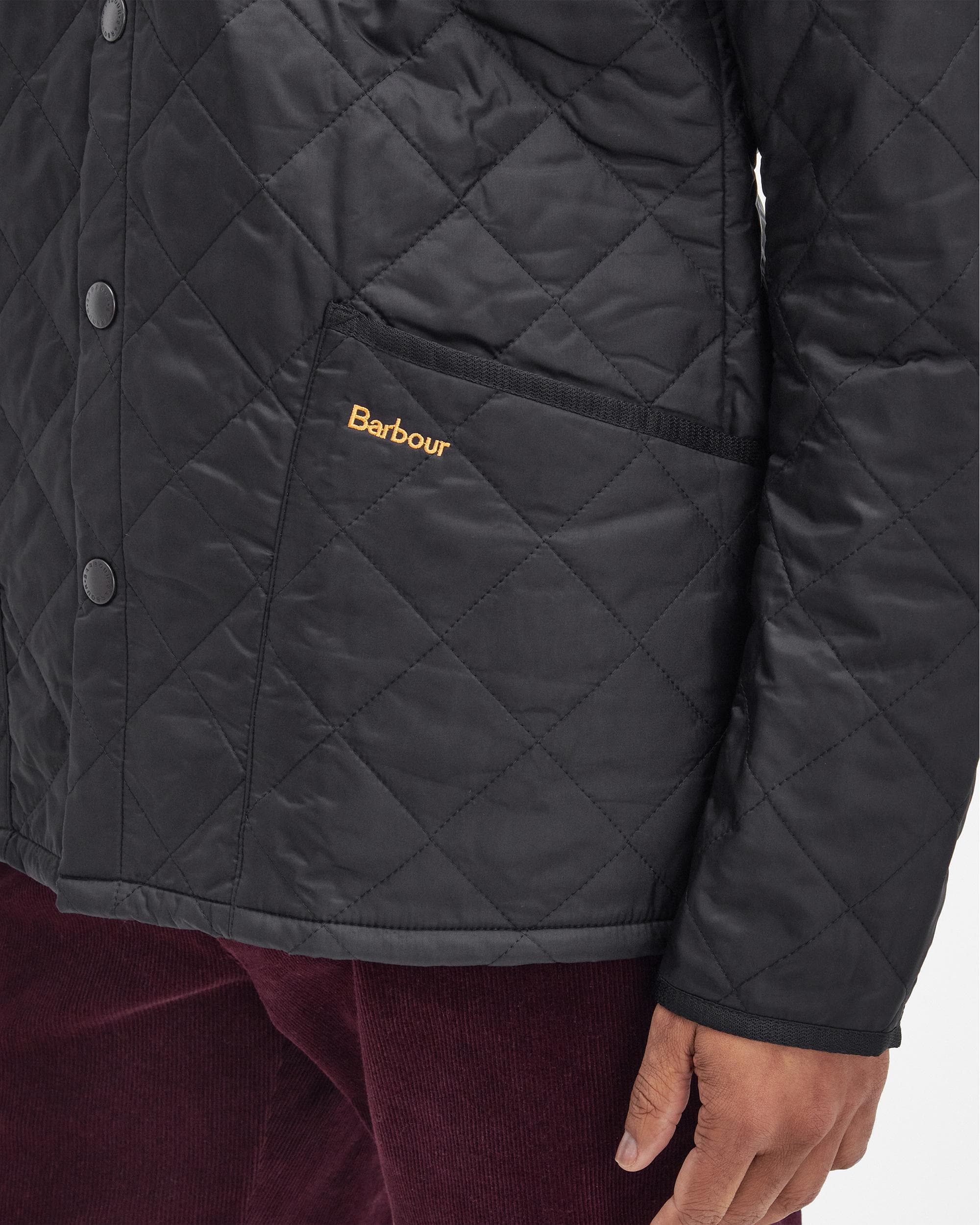 Barbour Heritage Liddesdale Quilted Mens Jacket - Black - Image 5