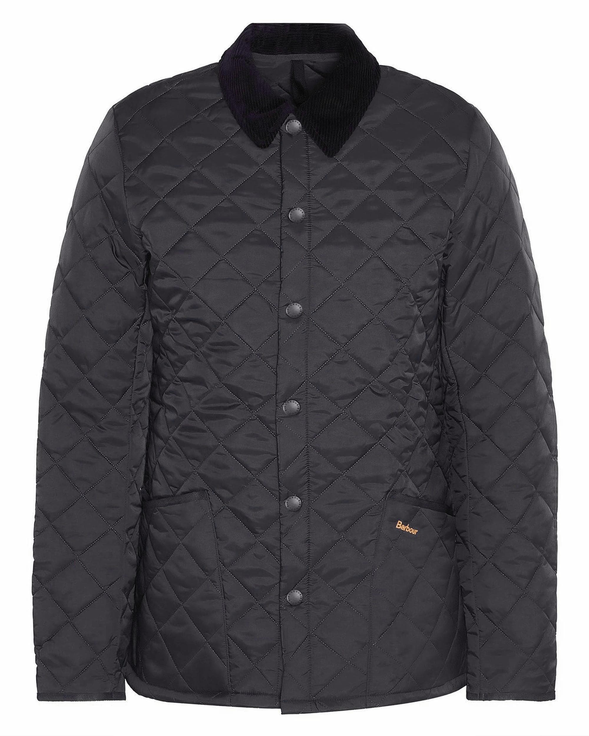 Barbour Heritage Liddesdale Quilted Mens Jacket - Black - Image 7