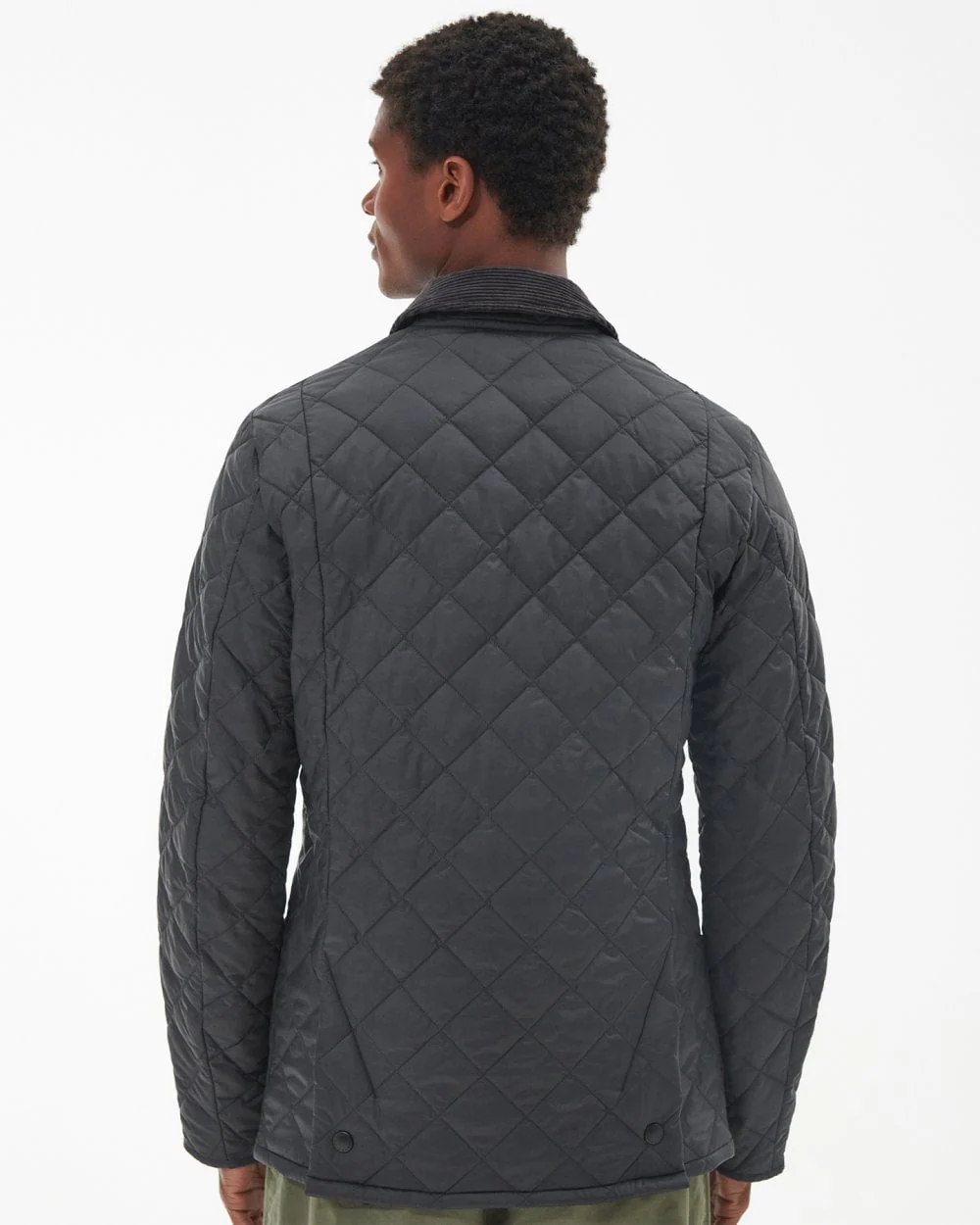 Barbour Heritage Liddesdale Quilted Mens Jacket - Charcoal - Image 4