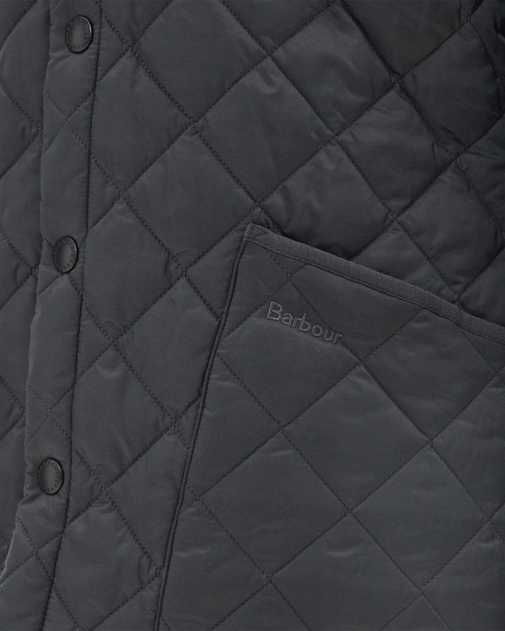 Barbour Heritage Liddesdale Quilted Mens Jacket - Charcoal - Image 5