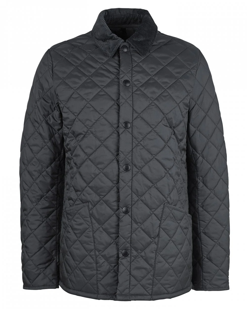 Barbour Heritage Liddesdale Quilted Mens Jacket - Charcoal - Image 7