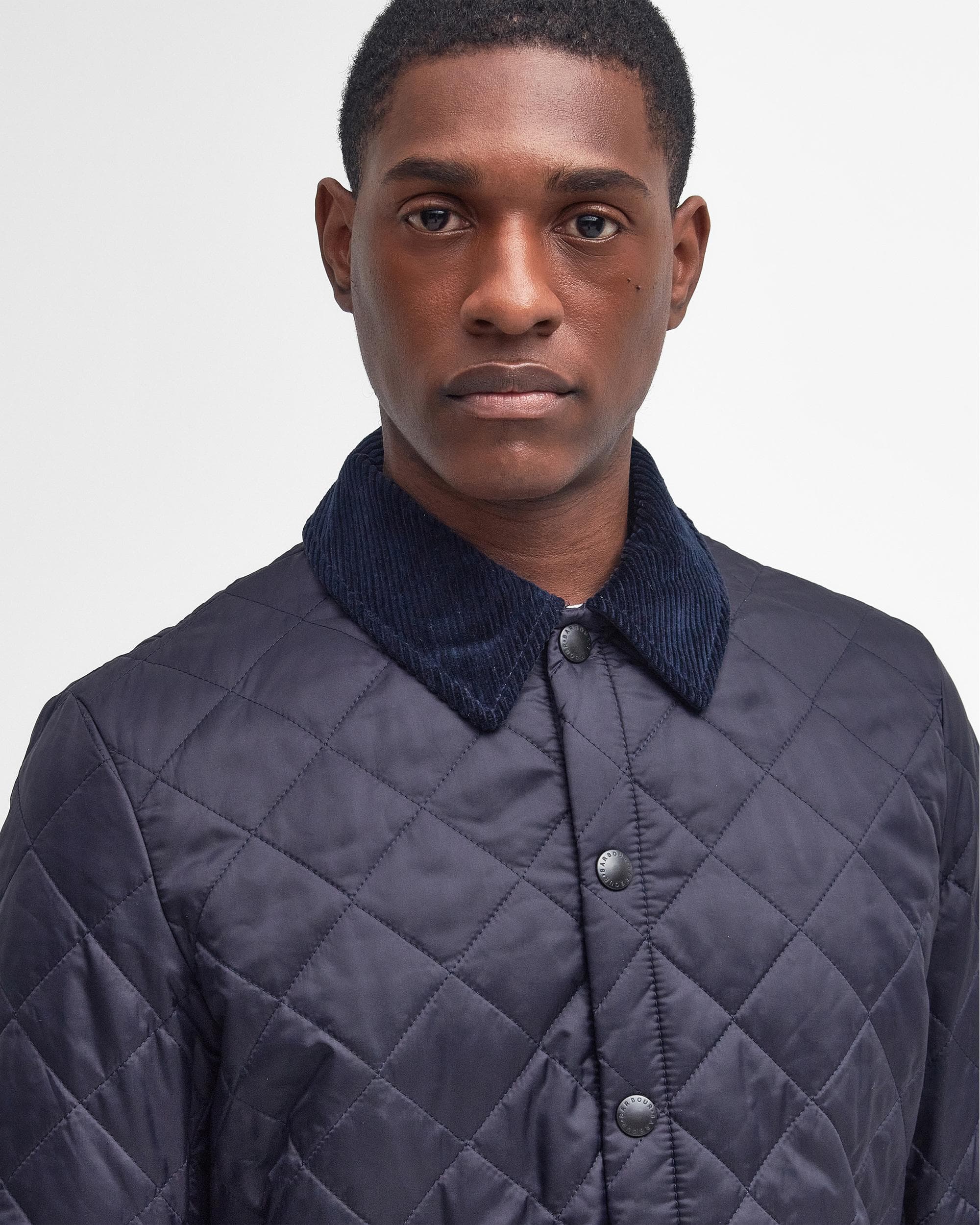 Barbour Heritage Liddesdale Quilted Mens Jacket - Navy - Image 2
