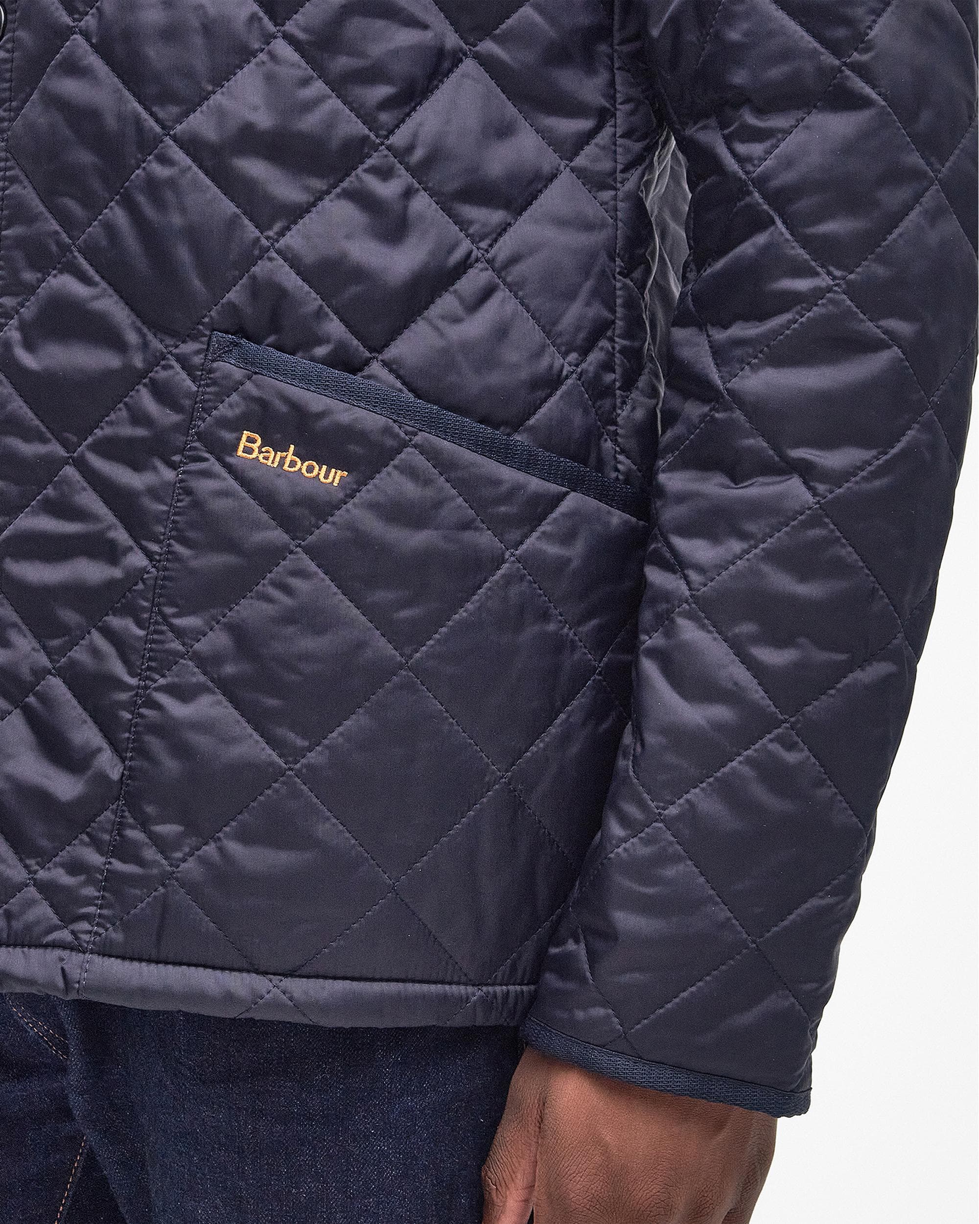 Barbour Heritage Liddesdale Quilted Mens Jacket - Navy - Image 5