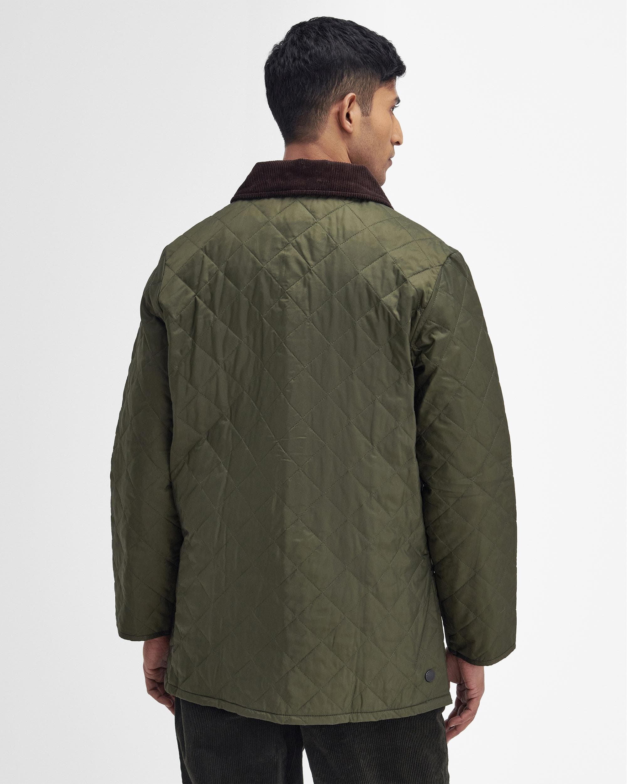 Barbour Heritage Liddesdale Quilted Mens Jacket - Olive - Image 5